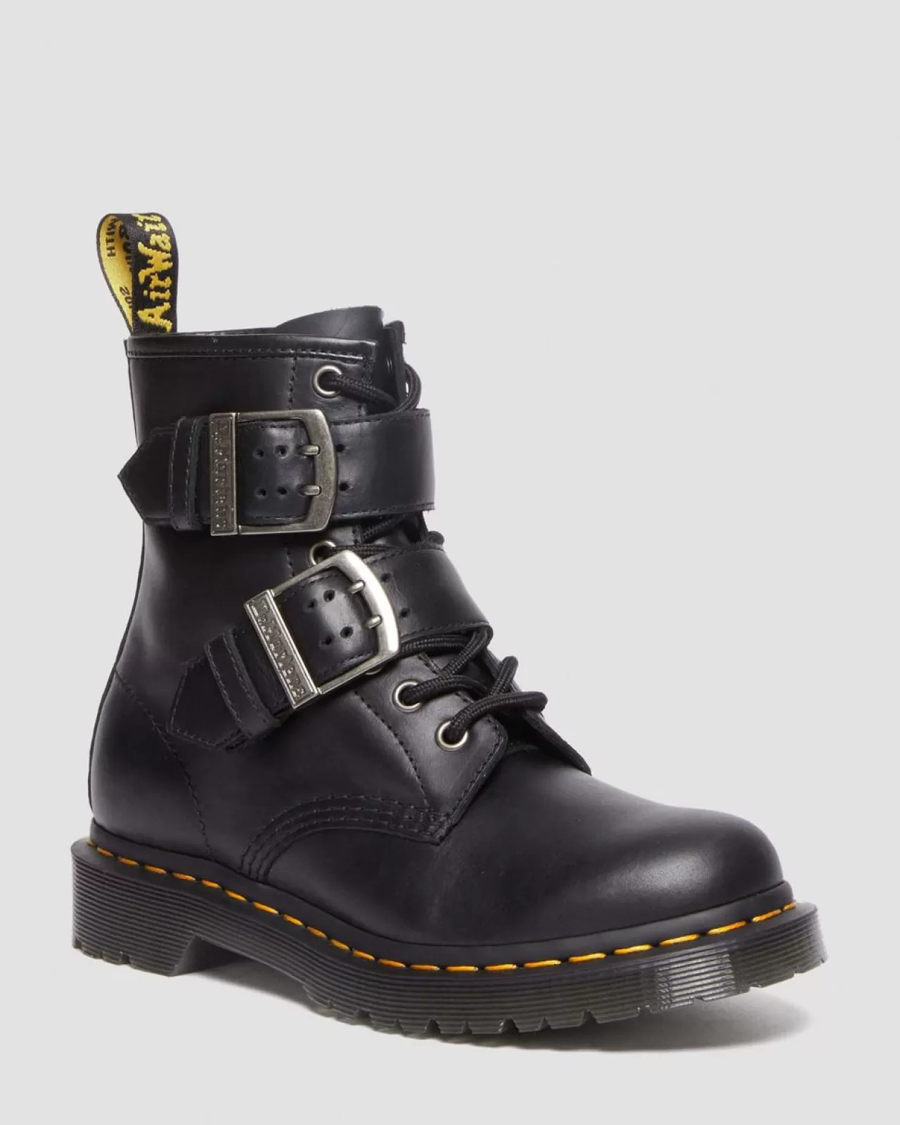 Originals | Ankle Boots^Dr. Martens 1460 Buckle Pull Up Leather Lace Up Boots BLACK — Pull Up