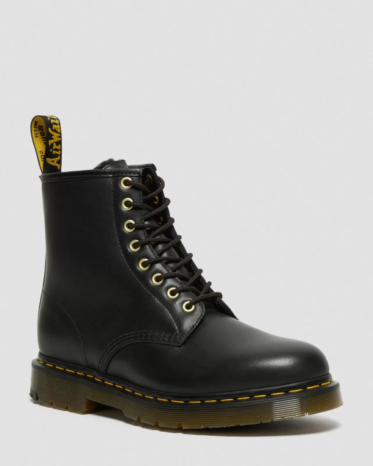 Originals | Winter Boots^Dr. Martens 1460 DM's Wintergrip Leather Lace Up Boots Black — Blizzard Wp