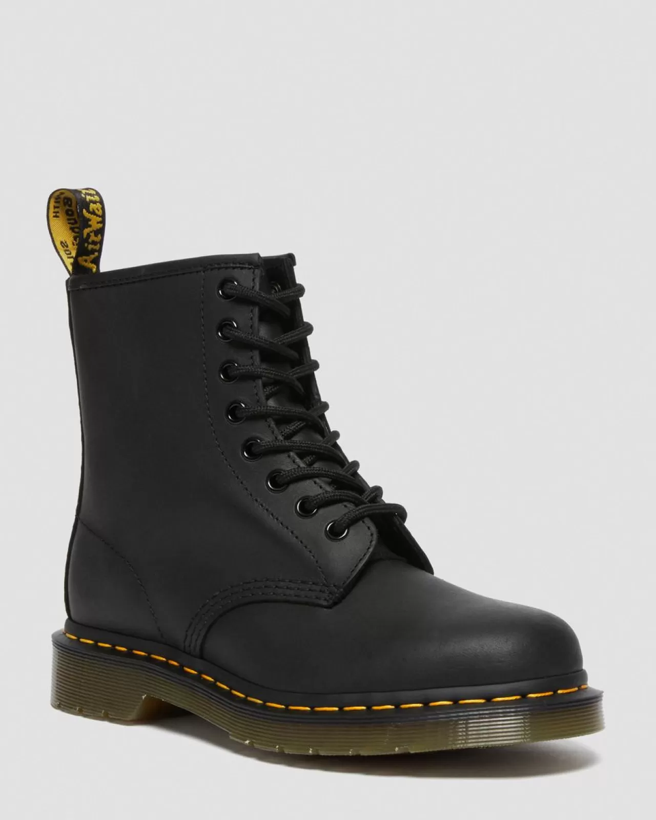 Originals | Ankle Boots^Dr. Martens 1460 Greasy Leather Lace Up Boots Black — Greasy