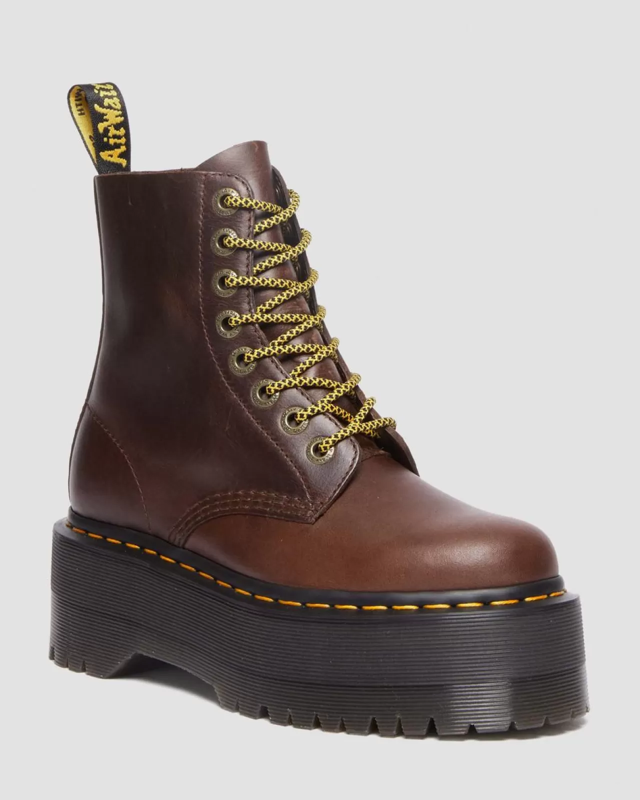 Sale | Originals^Dr. Martens 1460 Pascal Max Pull Up Leather Platform Boots Dark Brown