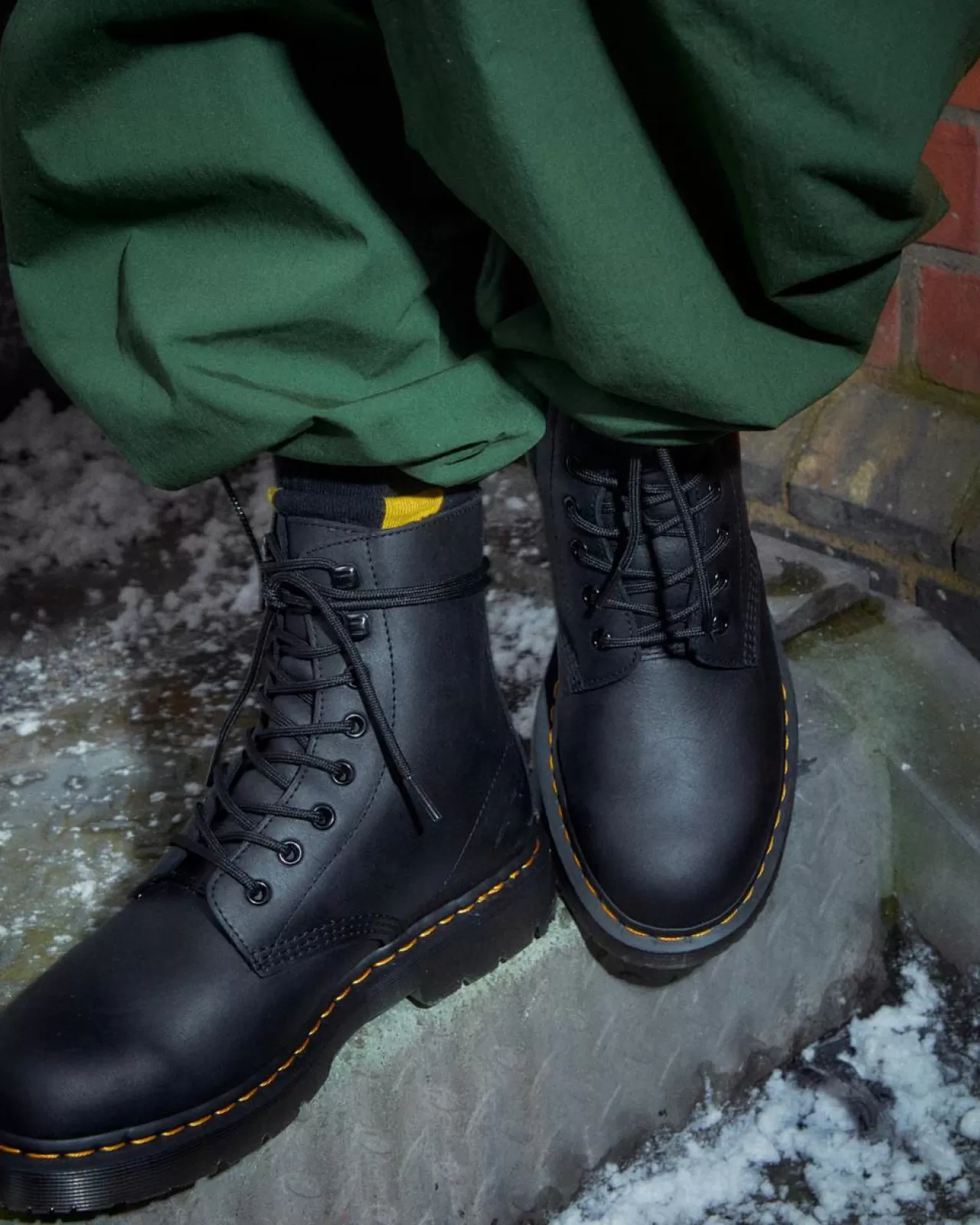 Originals | Ankle Boots^Dr. Martens 1460 Pascal Wintergrip Outlaw Leather Lace Up Boots BLACK — Outlaw