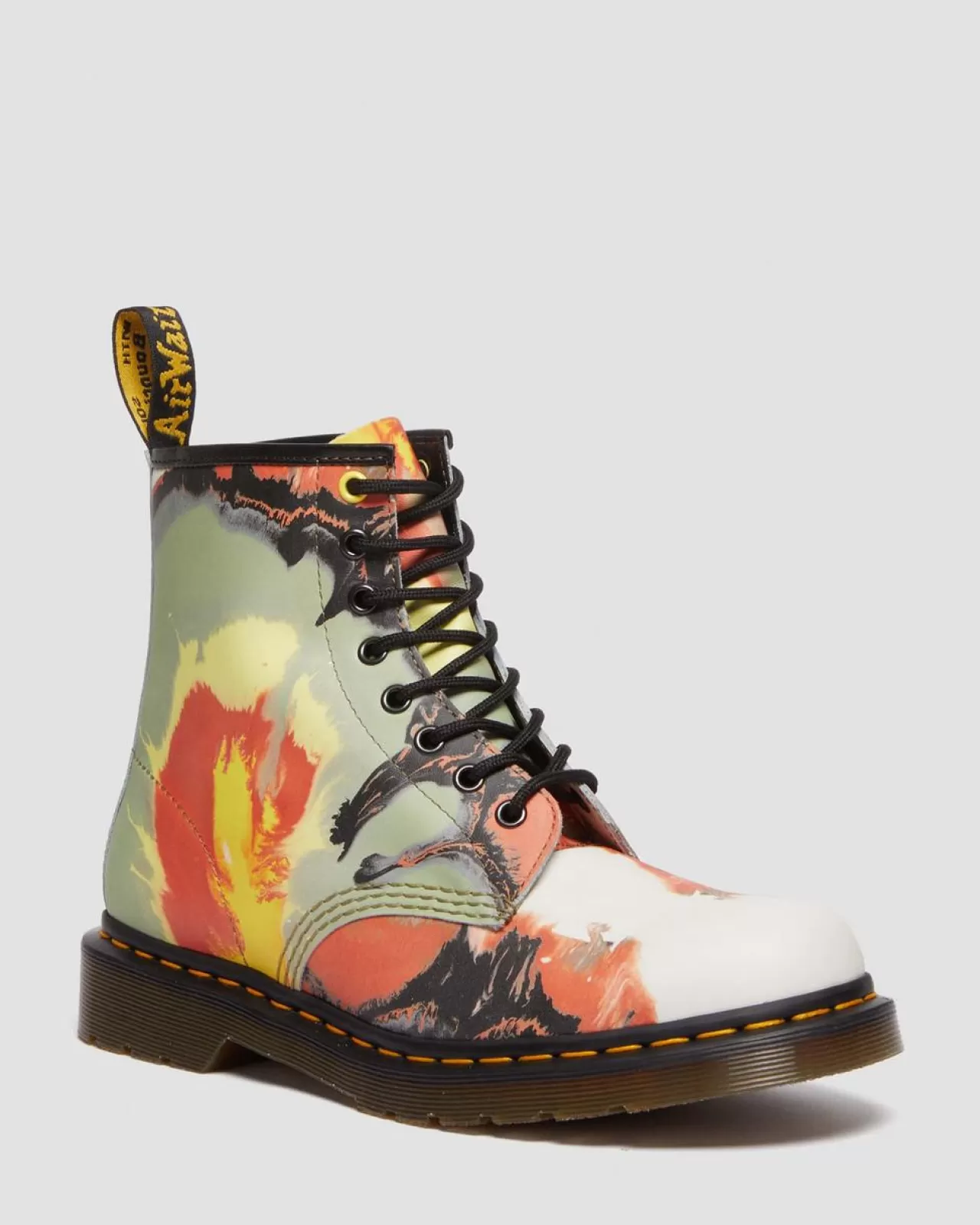 Originals | Ankle Boots^Dr. Martens 1460 Tate 'Volcanic Flare' Leather Lace Up Boots Multi — Backhand