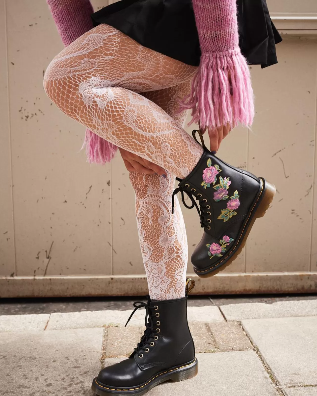 Originals | Ankle Boots^Dr. Martens 1460 Vonda II Women's Embroidered Floral Boots Nappa Lux