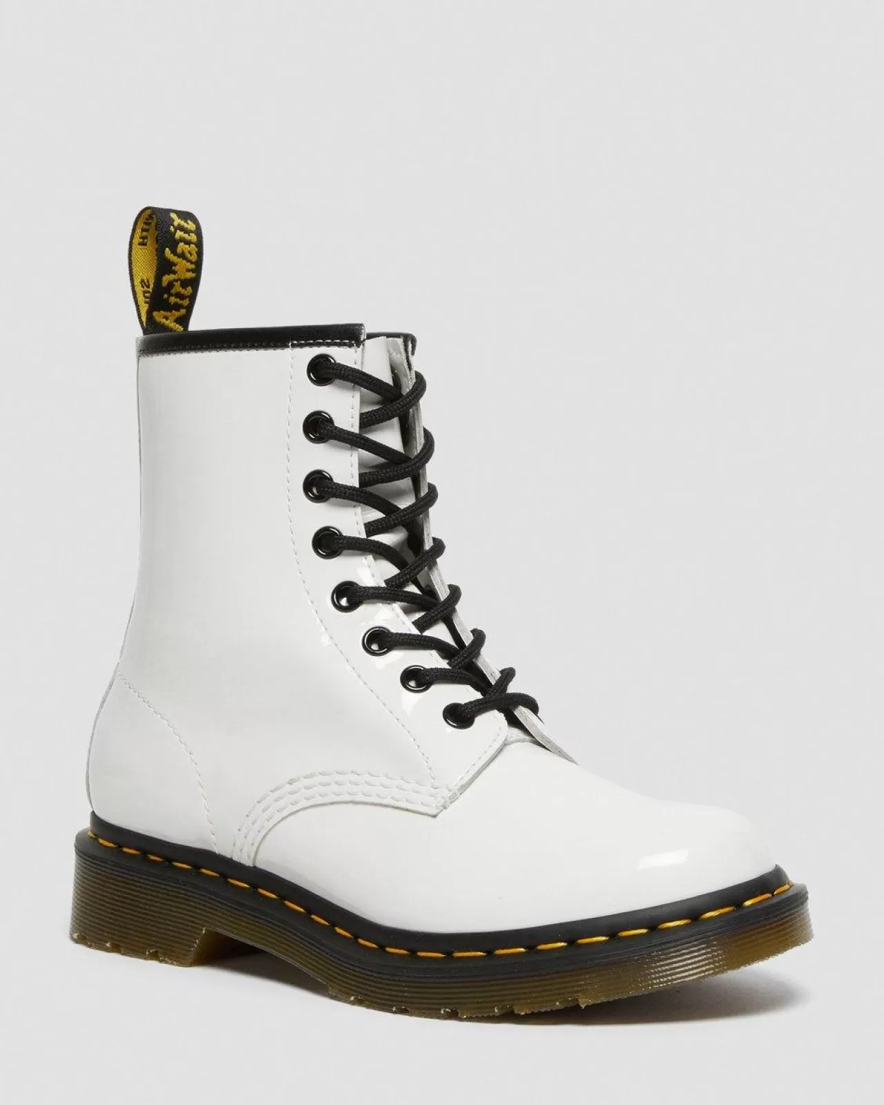 Sale | Originals^Dr. Martens 1460 Women's Patent Leather Lace Up Boots White — Patent Leather