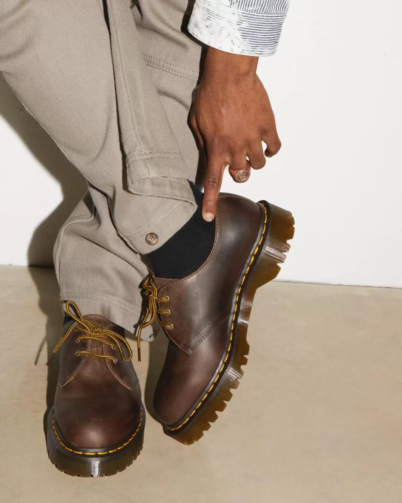 Platform Shoes | Oxfords^Dr. Martens 1461 Bex Crazy Horse Leather Oxford Shoes Dark Brown — Crazy Horse