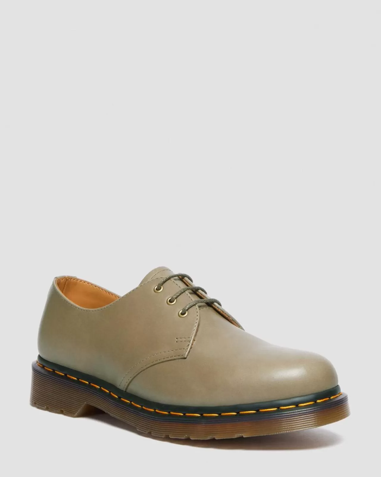 Sale | Originals^Dr. Martens 1461 Carrara Leather Oxford Shoes Olive — Carrara