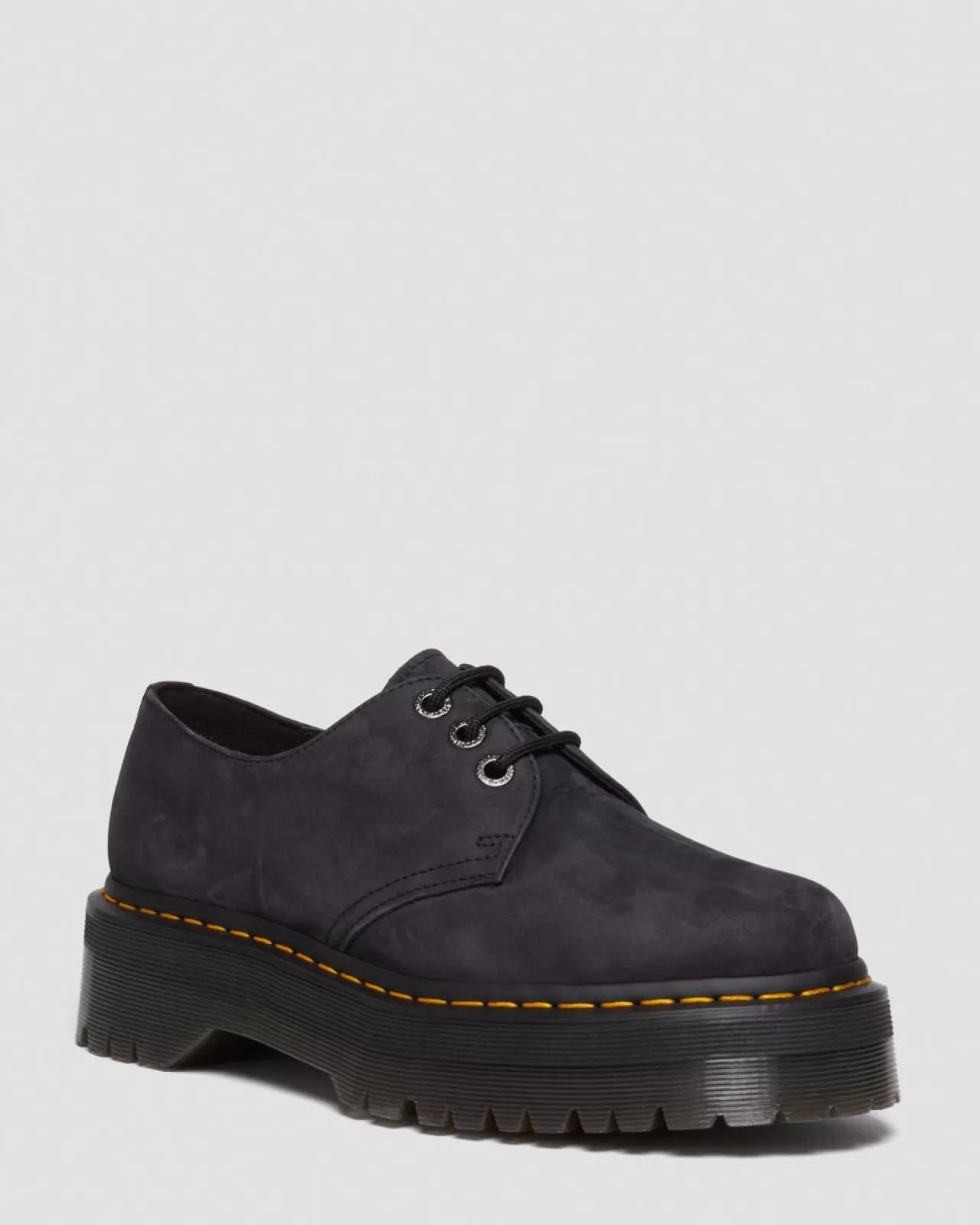 Platforms | Shoes^Dr. Martens 1461 II Tumbled Nubuck Leather Platform Casual Shoes Charcoal Grey — Tumbled Nubuck