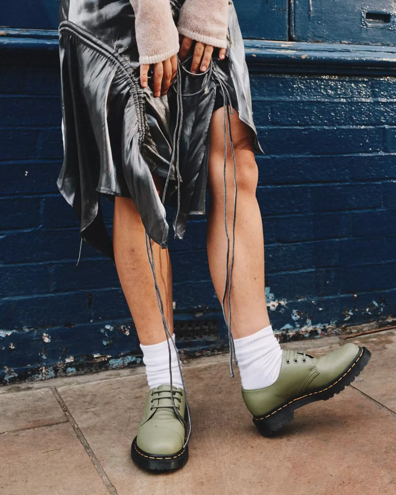 Originals | Shoes^Dr. Martens 1461 Women's Virginia Leather Oxford Shoes Muted Olive — Virginia