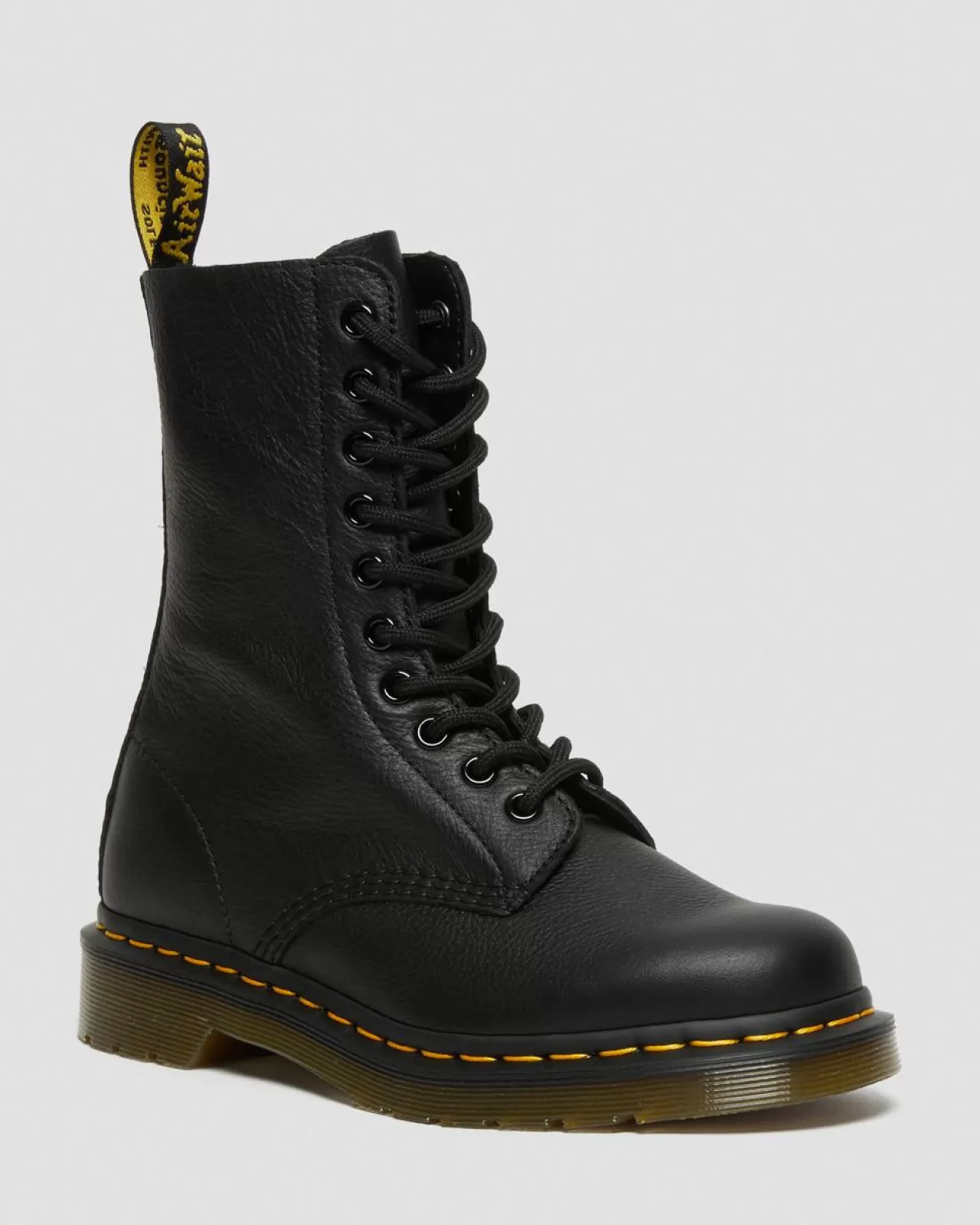 Originals | Boots^Dr. Martens 1490 Virginia Leather Mid Calf Boots Black — Virginia