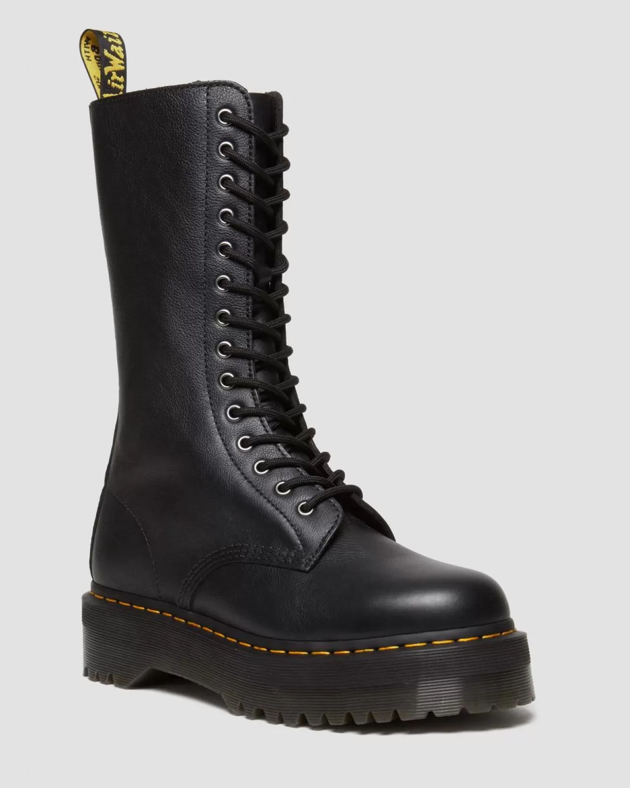 Platform Boots | Ankle Boots^Dr. Martens 1B99 Pisa Leather Mid Calf Lace Up Boots Black — Pisa