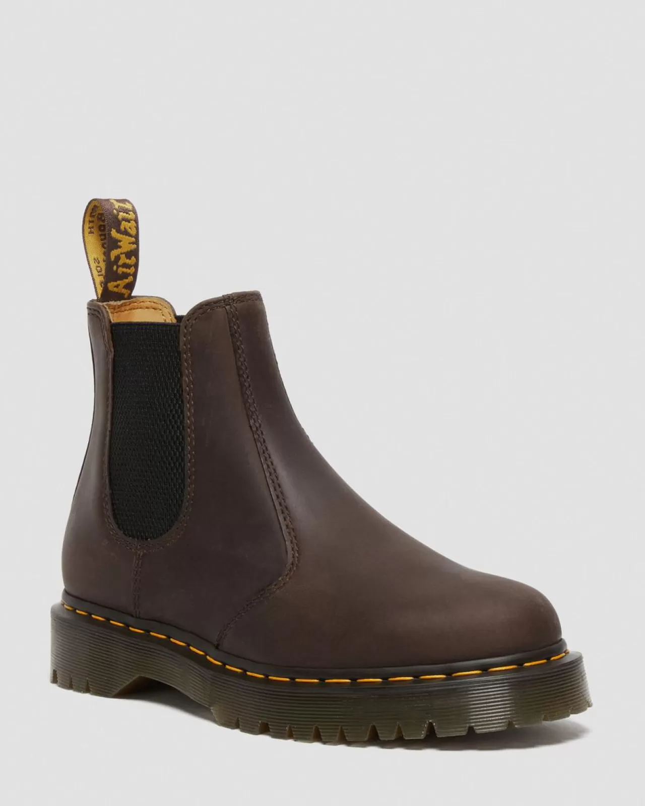 Originals | Platform Boots^Dr. Martens 2976 Bex Crazy Horse Chelsea Boots Dark Brown — Crazy Horse