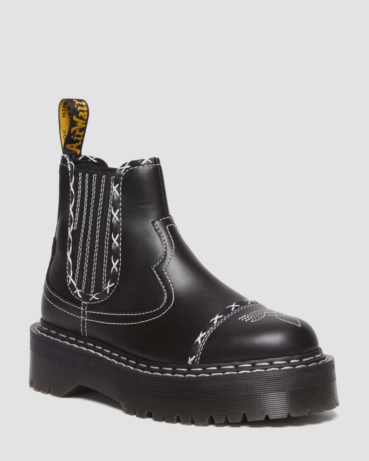 Originals | Platform Boots^Dr. Martens 2976 Gothic Americana Leather Platform Chelsea Boots Black — Wanama