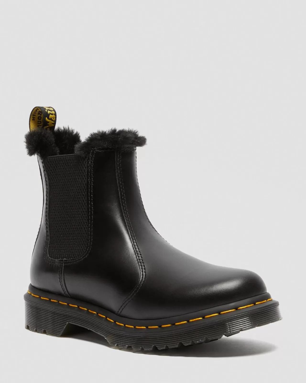 Sale | Originals^Dr. Martens 2976 Leonore Faux Fur Lined Chelsea Boots Dark Grey — Atlas