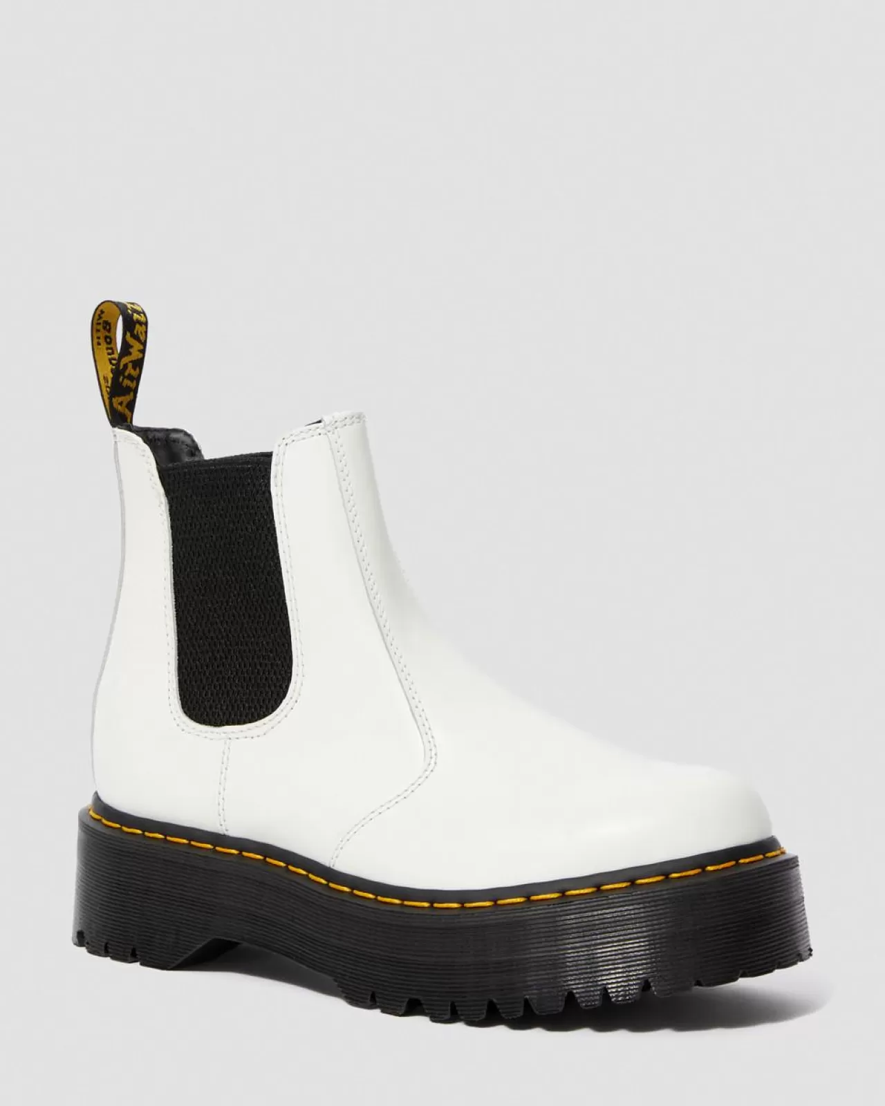 Sale | Platform Boots^Dr. Martens 2976 Smooth Leather Platform Chelsea Boots White — Smooth Leather