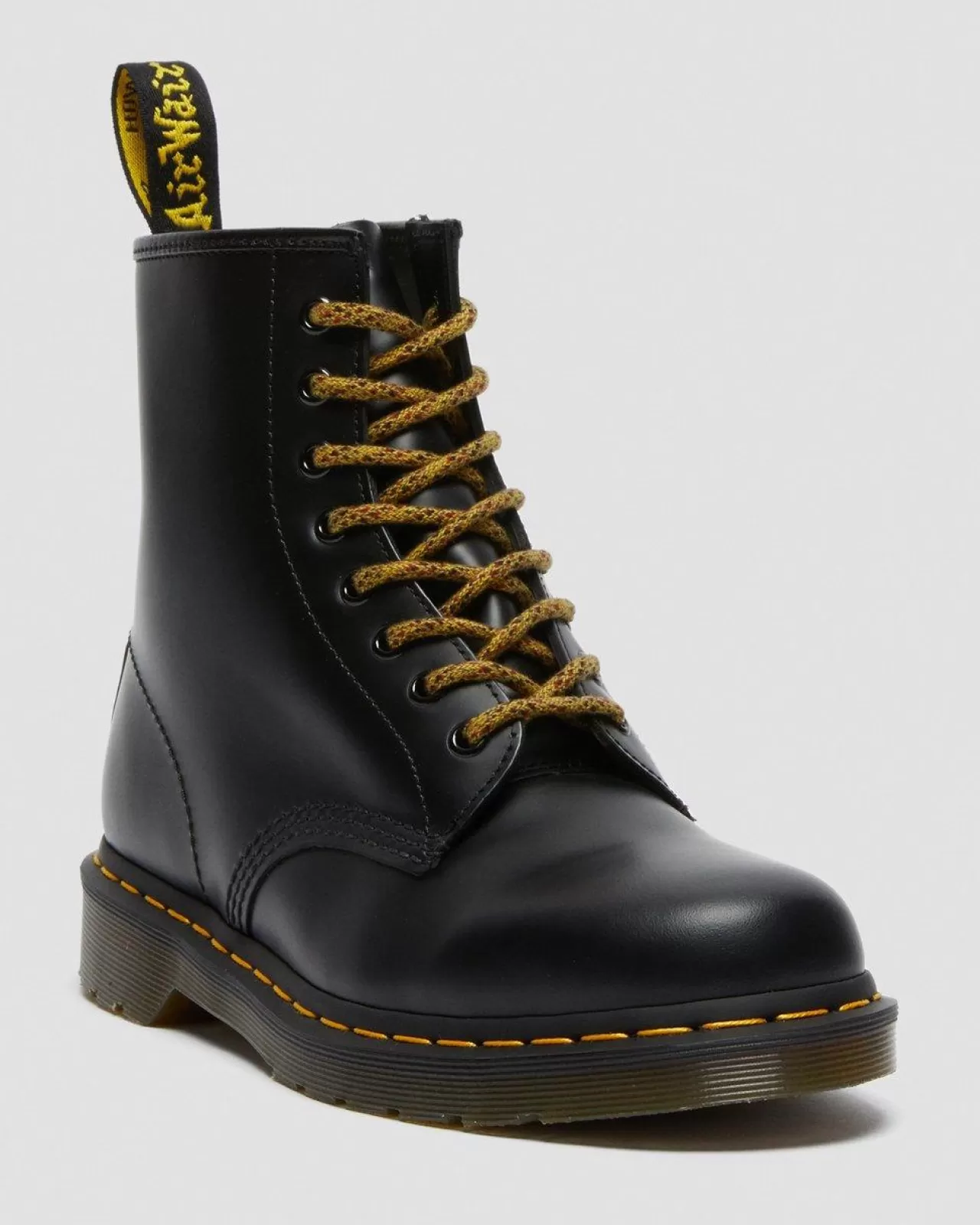 Laces | Accessories^Dr. Martens 55 Inch Round Marl Shoe Laces (8-10 Eye) Yellow+Black — Polyester