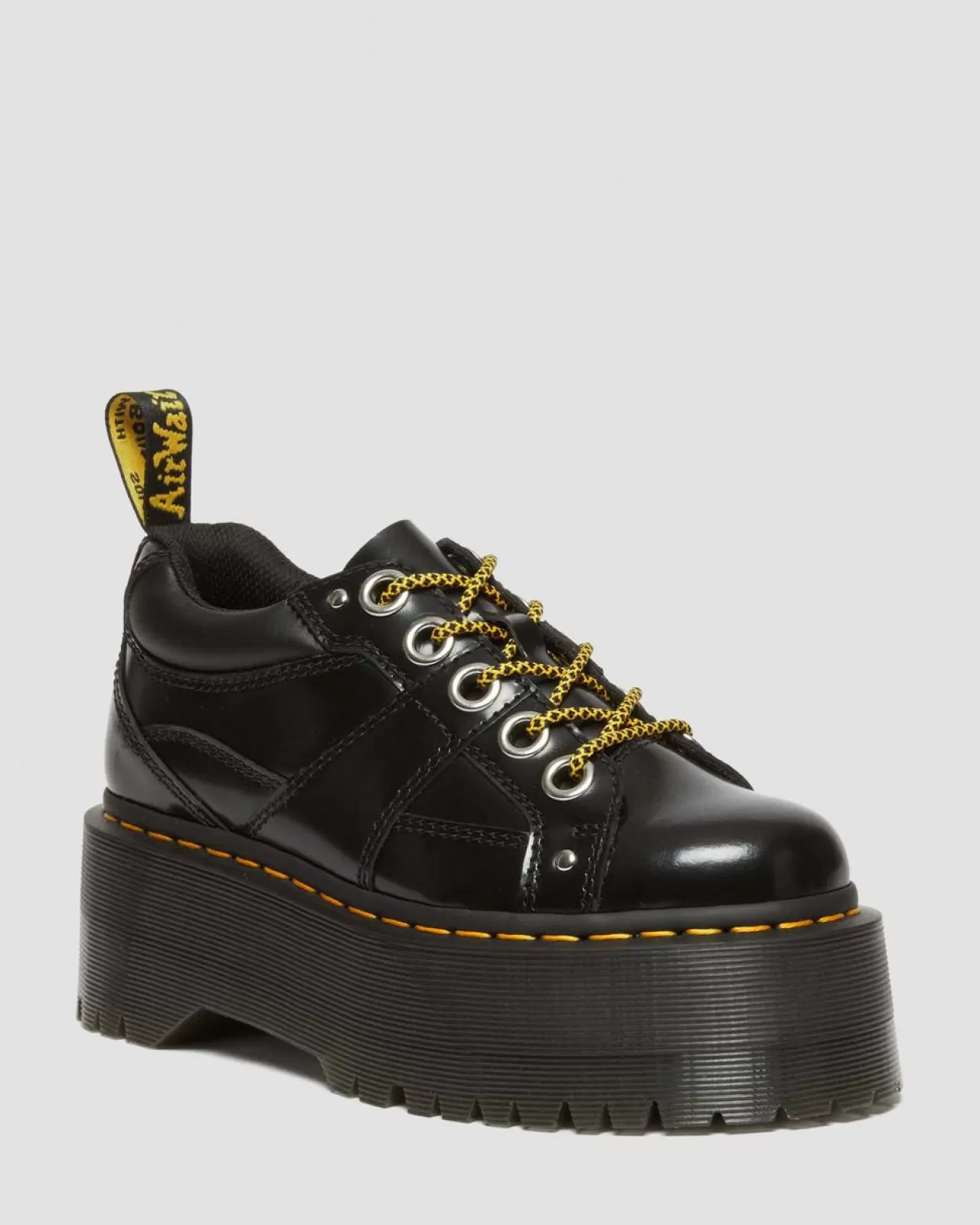 Platform Shoes | Platforms^Dr. Martens 5-Eye Max Buttero Leather Platform Shoes Black — Buttero