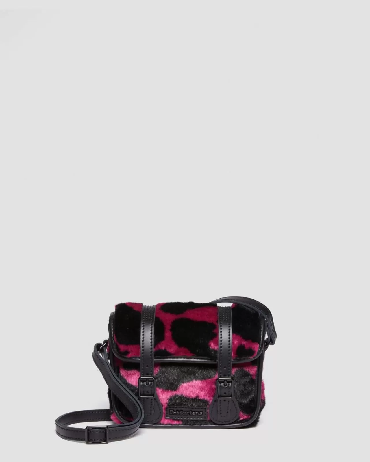 Accessories | Bags^Dr. Martens 7 Inch Faux Fur Cow Print Crossbody Bag THRIFT PINK+BLACK — Cow Print + Kiev