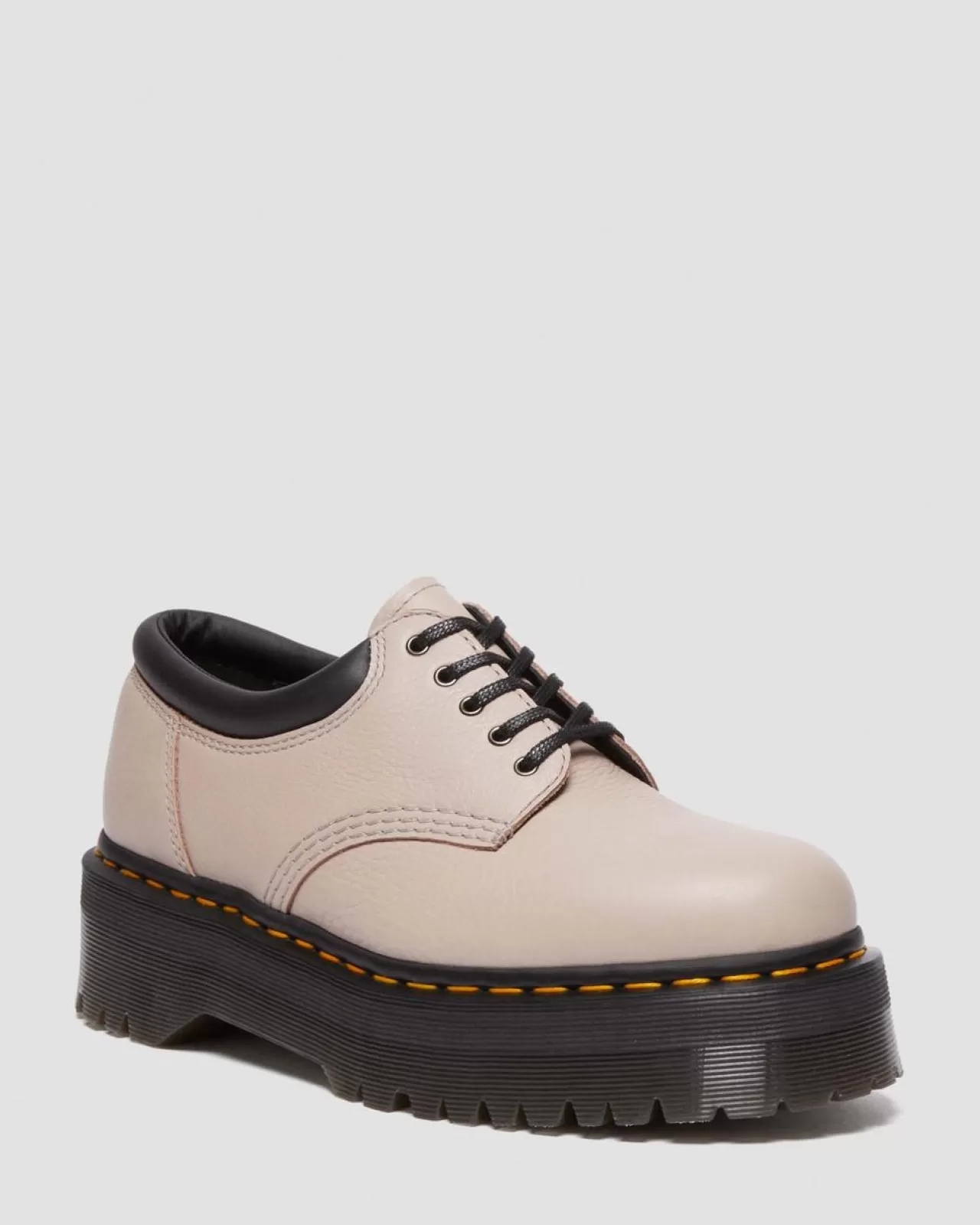 Platform Shoes | Platforms^Dr. Martens 8053 Pisa Leather Platform Casual Shoes VINTAGE TAUPE — Pisa