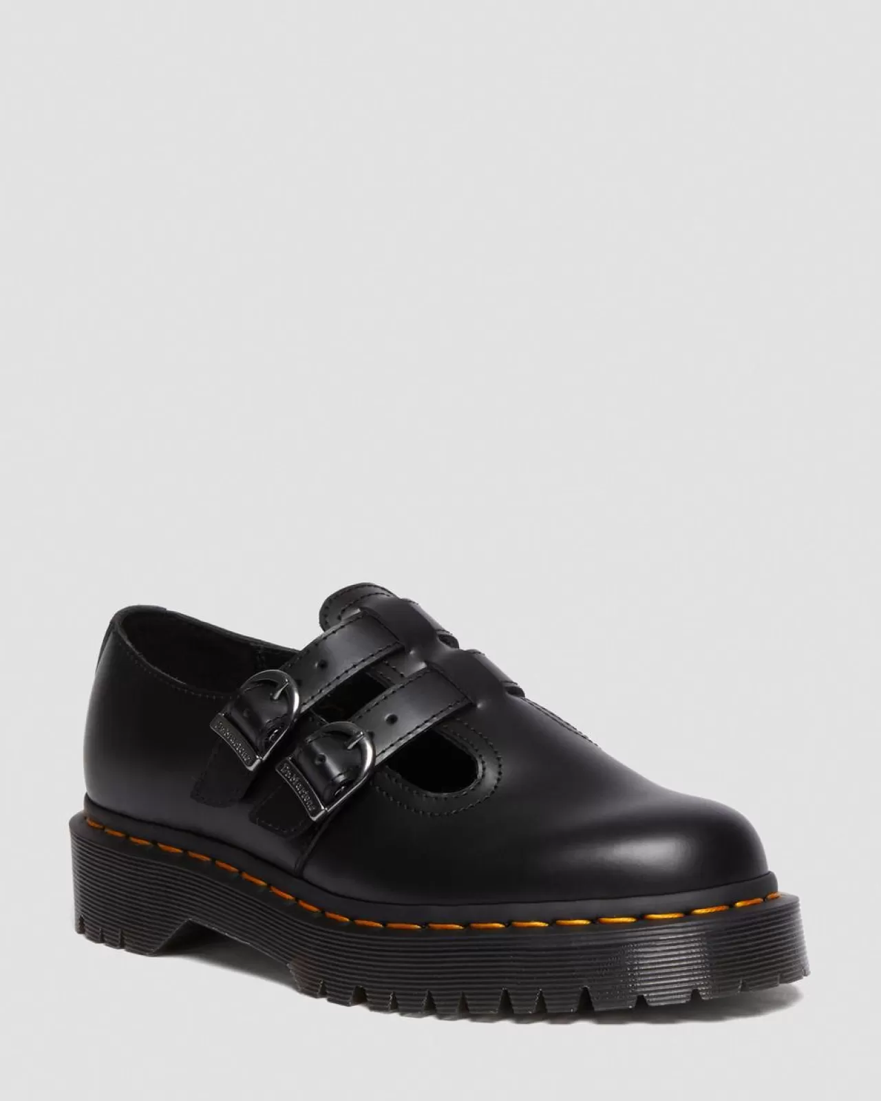 Originals | Platform Shoes^Dr. Martens 8065 II Bex Smooth Leather Platform Mary Jane Shoes Black — Smooth Leather