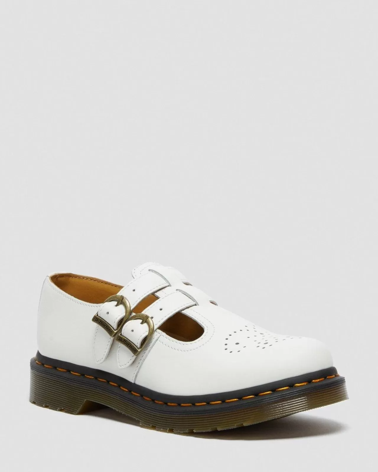 Sale | Originals^Dr. Martens 8065 Smooth Leather Mary Jane Shoes White — Smooth Leather