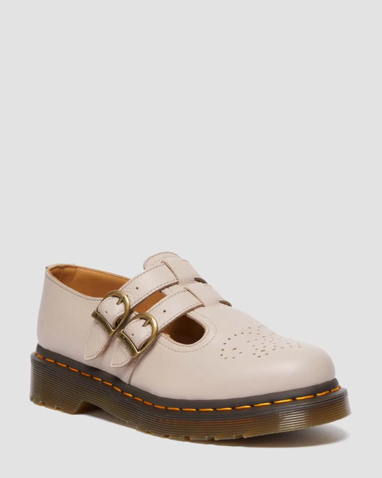 Sale | Originals^Dr. Martens 8065 Virginia Leather Mary Jane Shoes VINTAGE TAUPE — Virginia