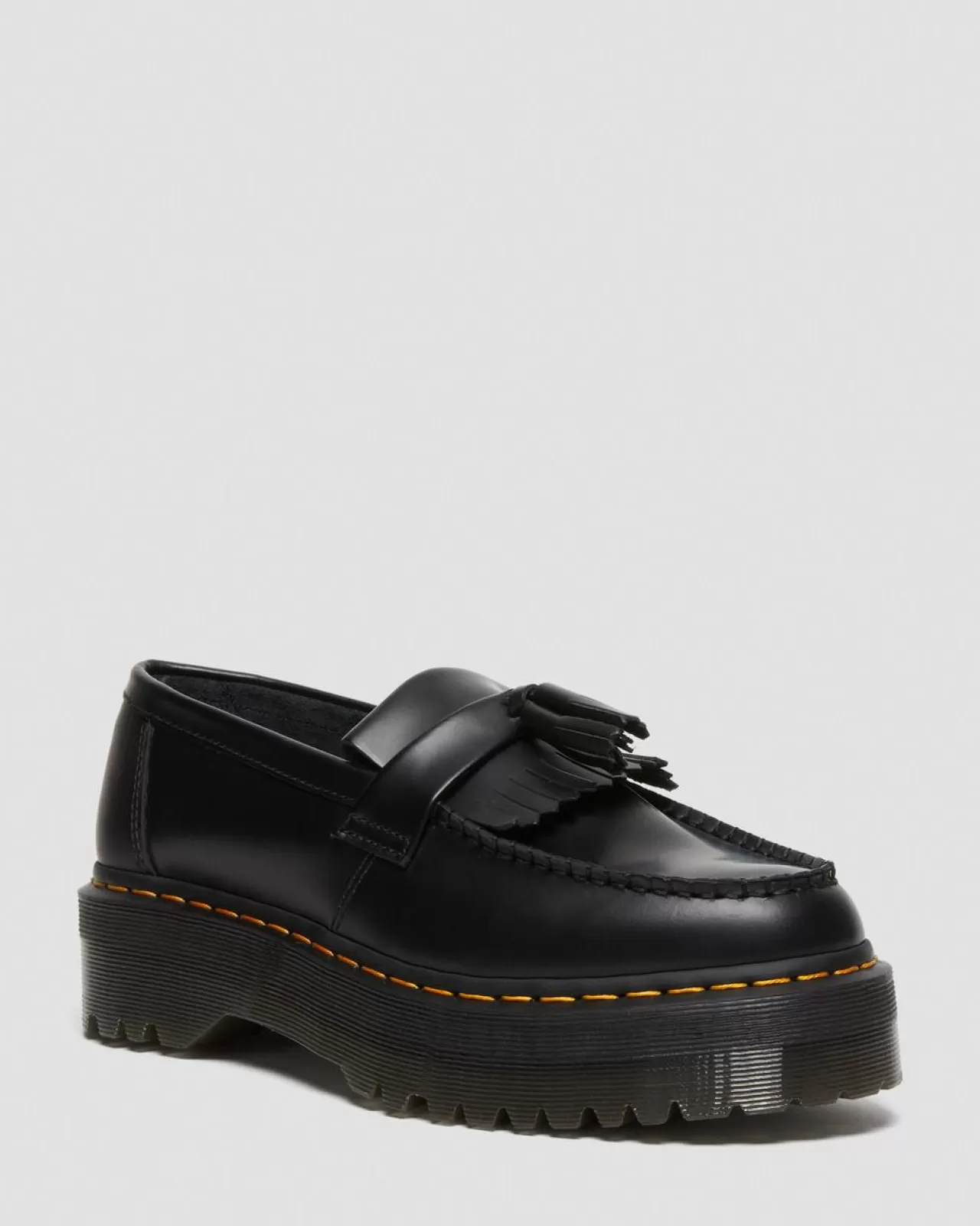 Originals | Platform Shoes^Dr. Martens Adrian Leather Platform Tassel Loafers Black — Smooth Leather