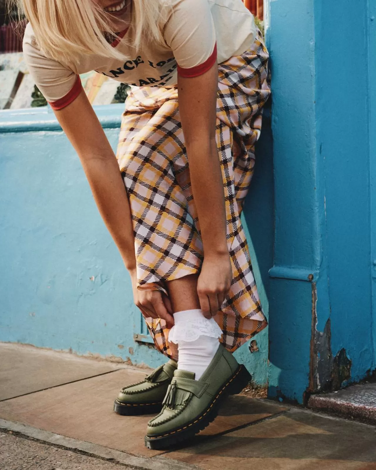 Originals | Shoes^Dr. Martens Adrian Women's Virginia Leather Tassel Loafers Muted Olive — Virginia