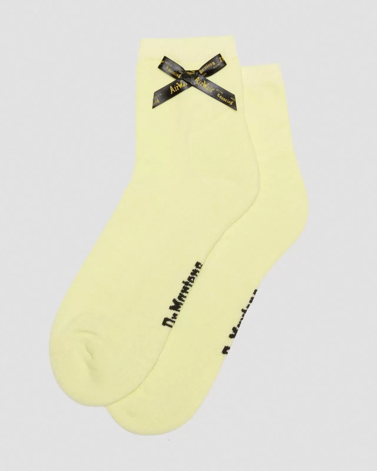 Socks | Accessories^Dr. Martens Ankle Bow Organic Cotton Blend Socks Lemon Yellow — Cotton Blend