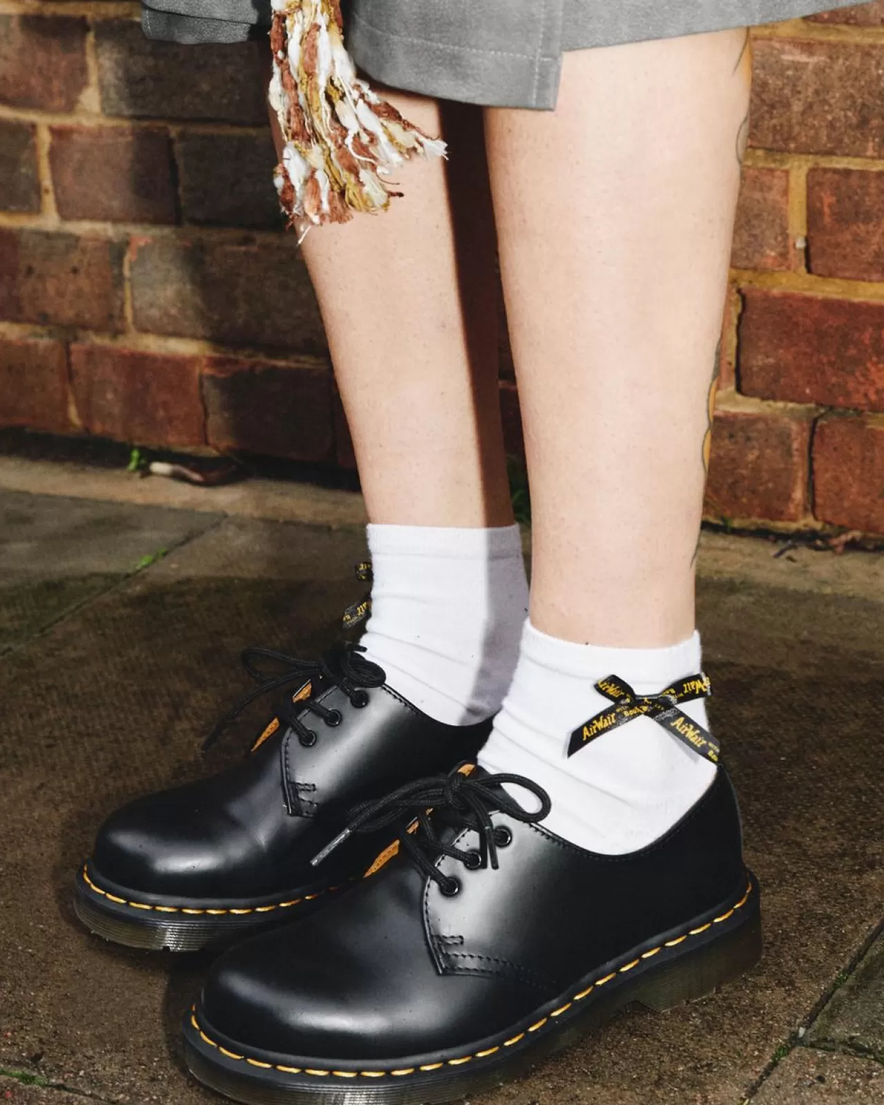 Socks | Accessories^Dr. Martens Ankle Bow Organic Cotton Blend Socks White — Cotton Blend