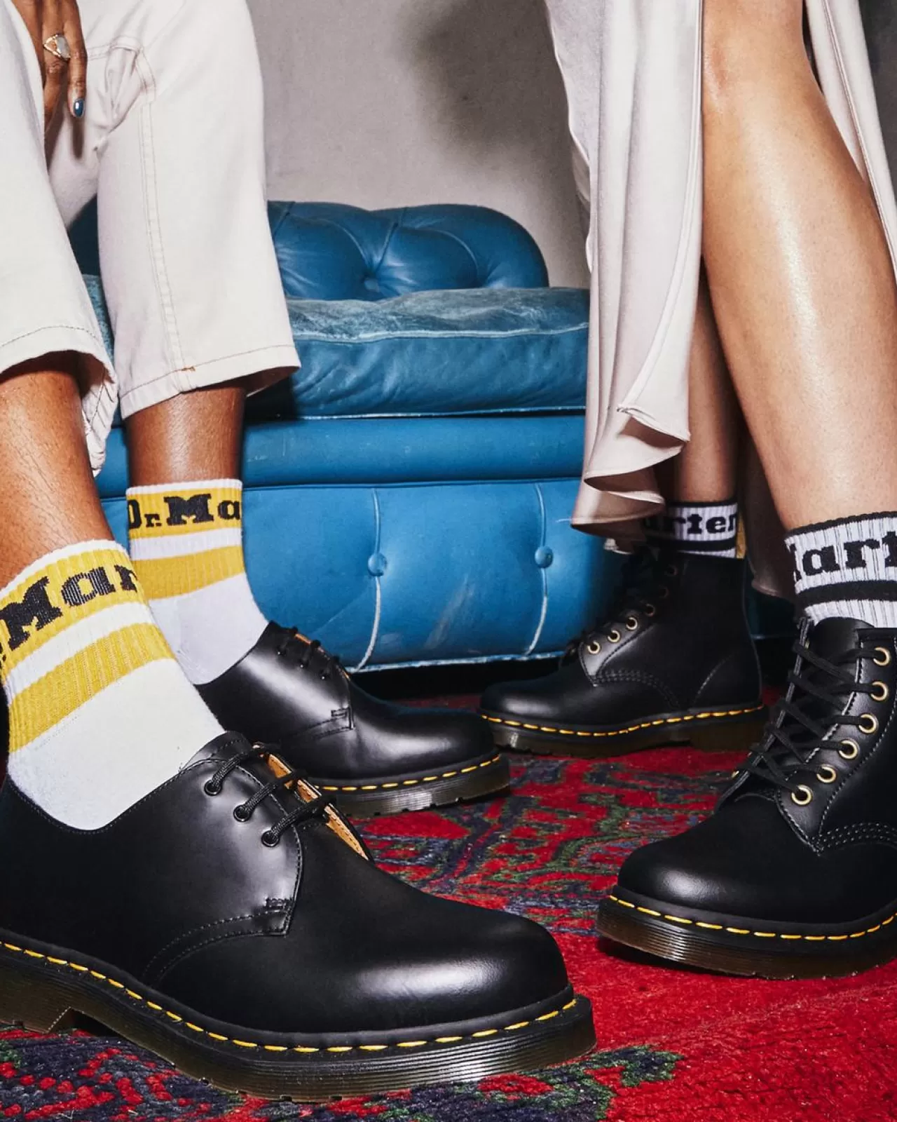 Socks | Accessories^Dr. Martens Athletic Logo Cotton Blend Short 2-Pack Socks Multi — Cotton Blend