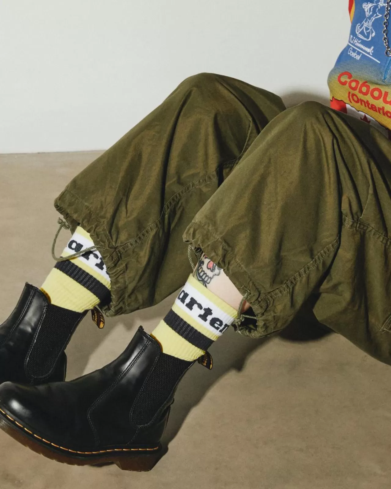 Socks | Accessories^Dr. Martens Athletic Logo Organic Cotton Blend Socks Lime Green — Cotton Blend