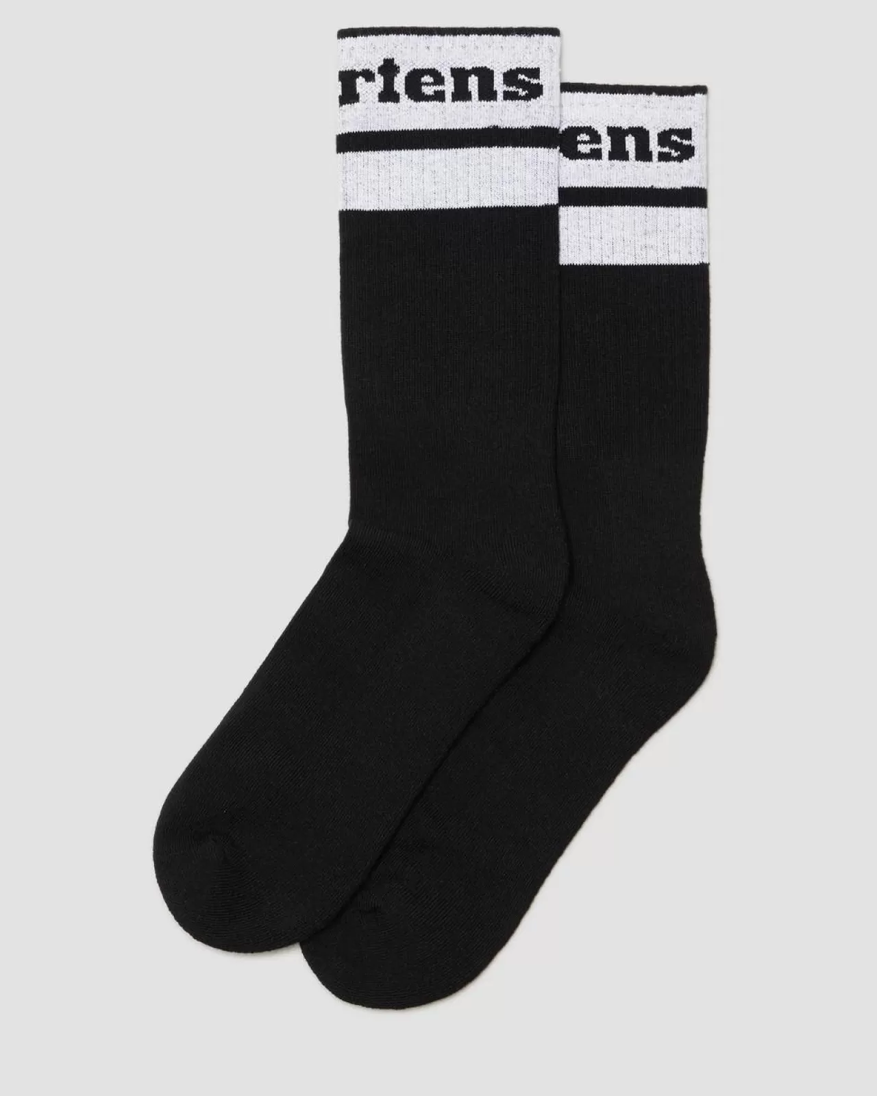 Socks | Accessories^Dr. Martens Athletic Logo Organic Cotton Blend Socks Black+White — Cotton Blend