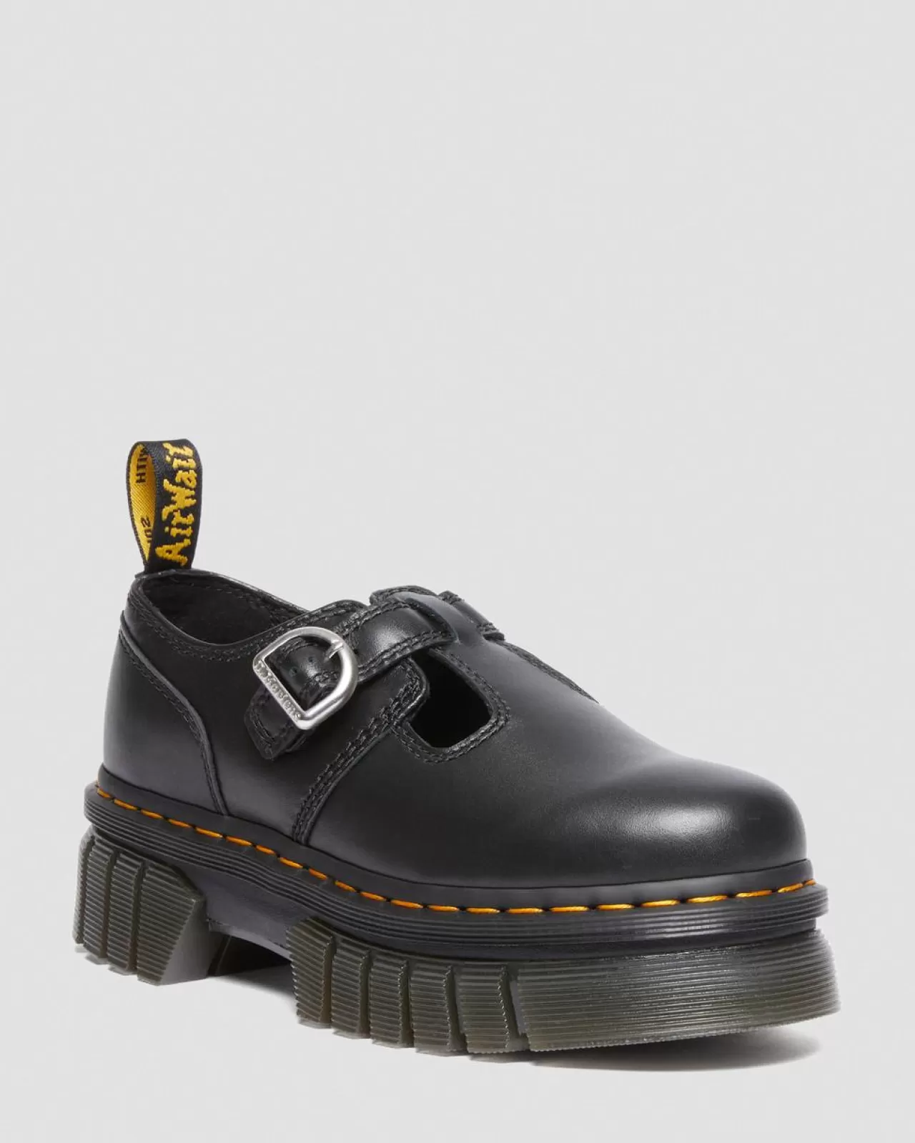 Platform Shoes | Mary Janes^Dr. Martens Audrick Nappa Lux Platform Mary Jane Shoes Black — Nappa Lux