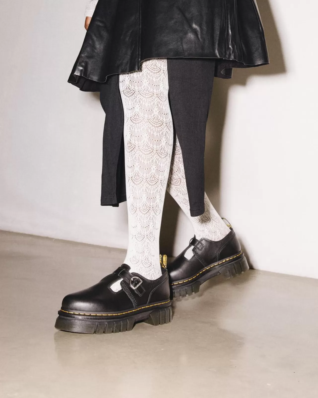 Platform Shoes | Mary Janes^Dr. Martens Audrick Nappa Lux Platform Mary Jane Shoes Black — Nappa Lux