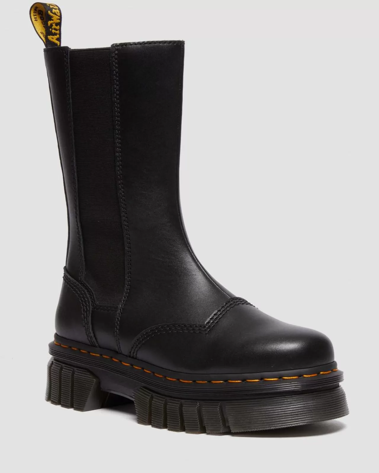 Platform Boots | Chelsea Boots^Dr. Martens Audrick Tall Nappa Leather Platform Chelsea Boots Black — Nappa Lux