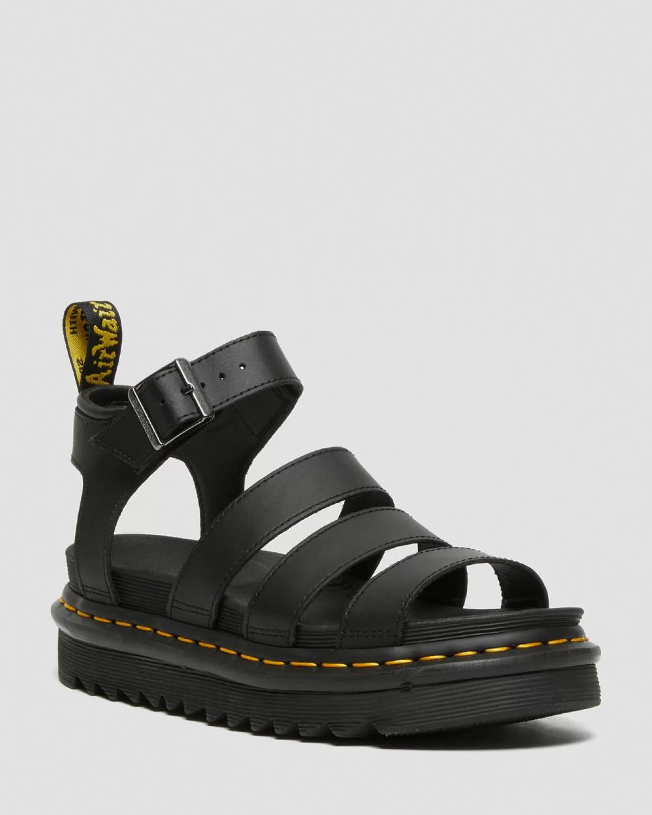 Bestsellers | Platform Sandals^Dr. Martens Blaire Hydro Leather Strap Sandals Black — Hydro Leather