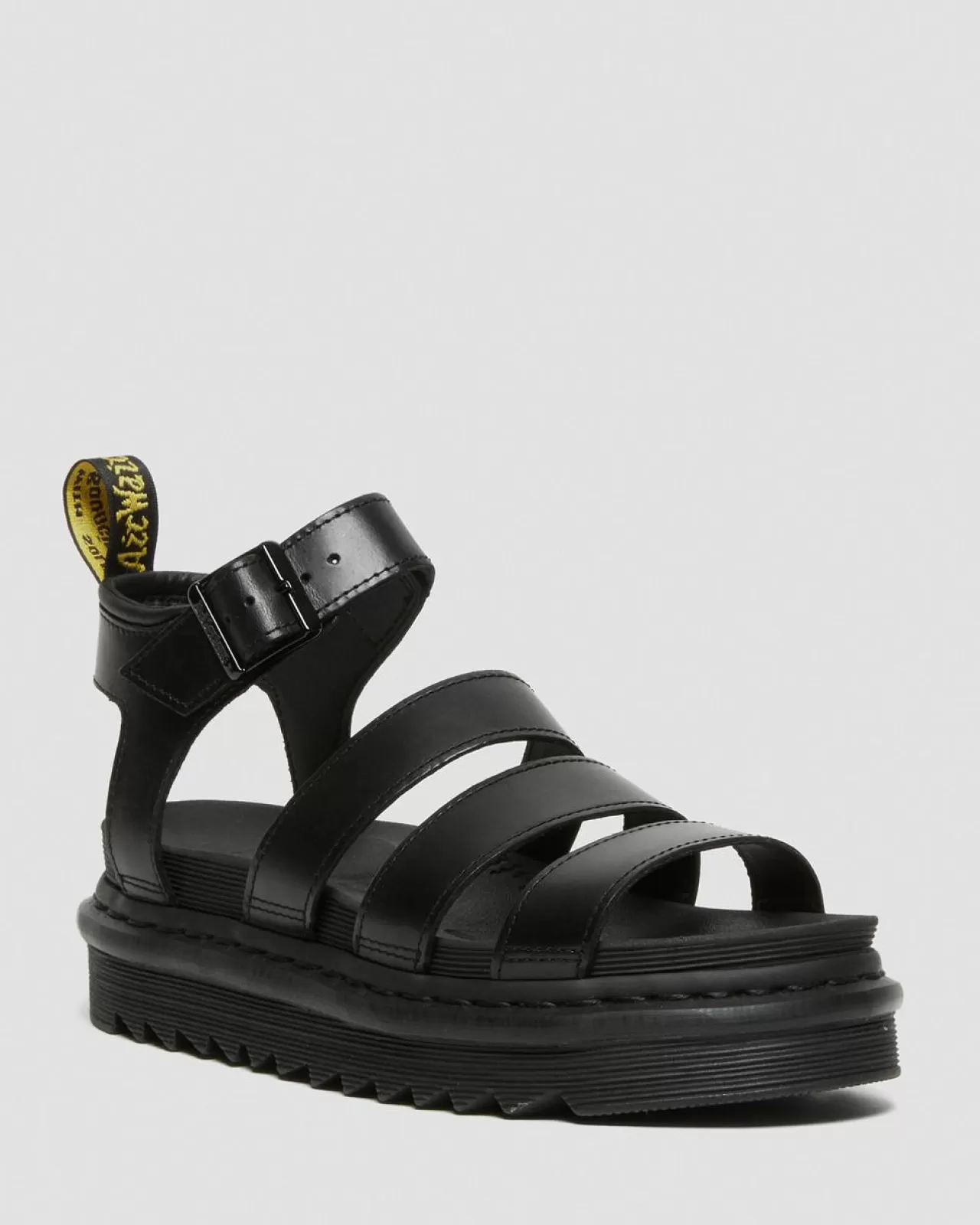 Platform Sandals | Strap Sandals^Dr. Martens Blaire Women's Brando Leather Strap Sandals Black — Brando