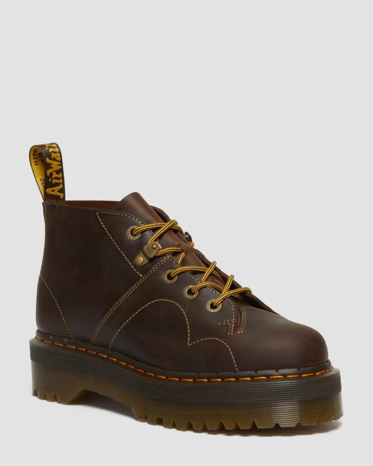 Ankle Boots | Platforms^Dr. Martens Church Arc Crazy Horse Platform Monkey Boots Dark Brown — Crazy Horse