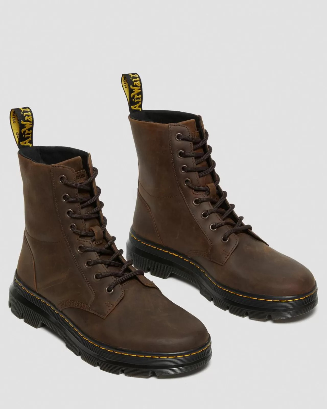 Casual Boots | Ankle Boots^Dr. Martens Combs Crazy Horse Leather Casual Boots Brown — Crazy Horse