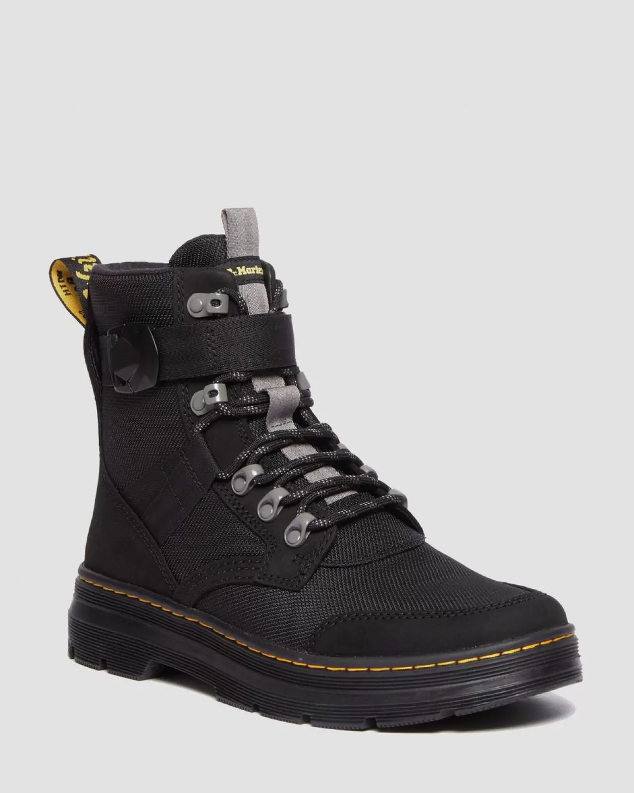 Sale | Winter Boots^Dr. Martens Combs Tech II Fleece-Lined Casual Boots BLACK — Buffbuck Two Tone Nylon