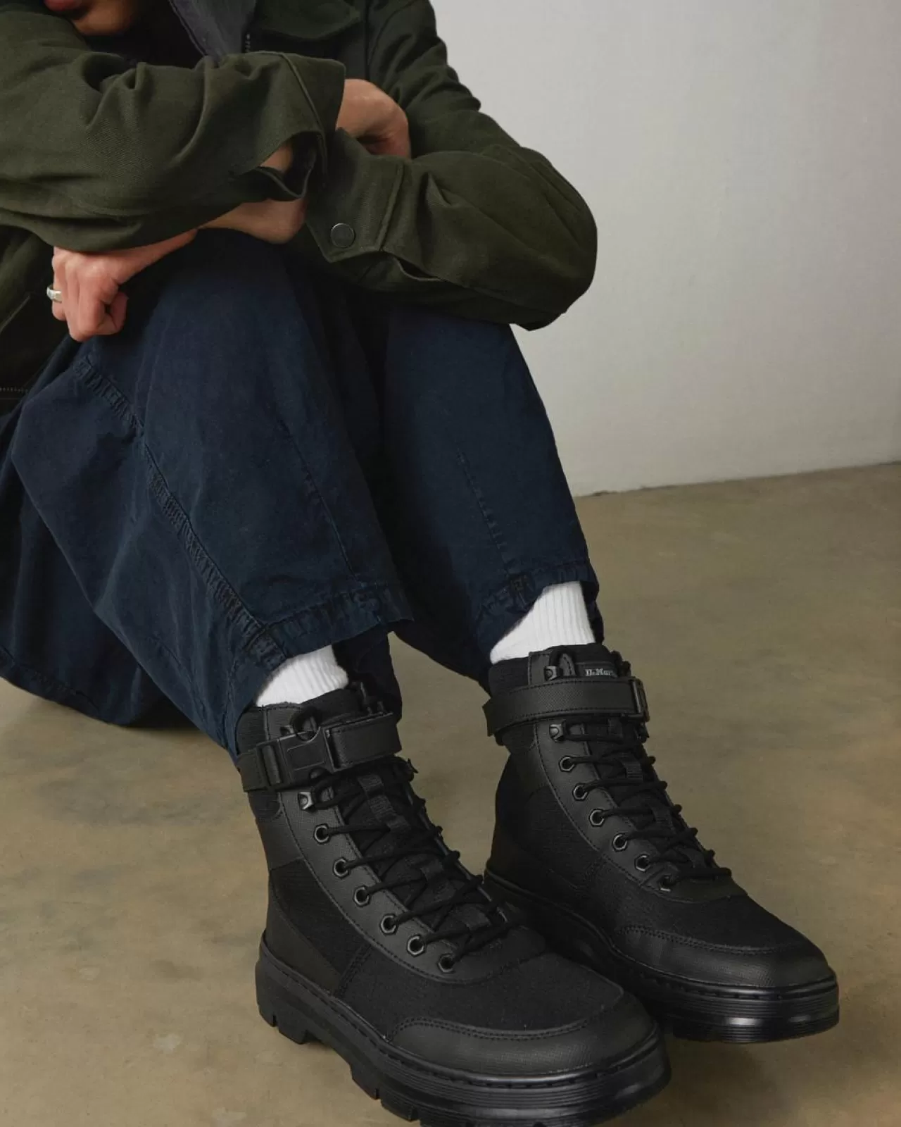 Casual Boots | Ankle Boots^Dr. Martens Combs Tech Poly Casual Boots Black — Element Poly Rip Stop