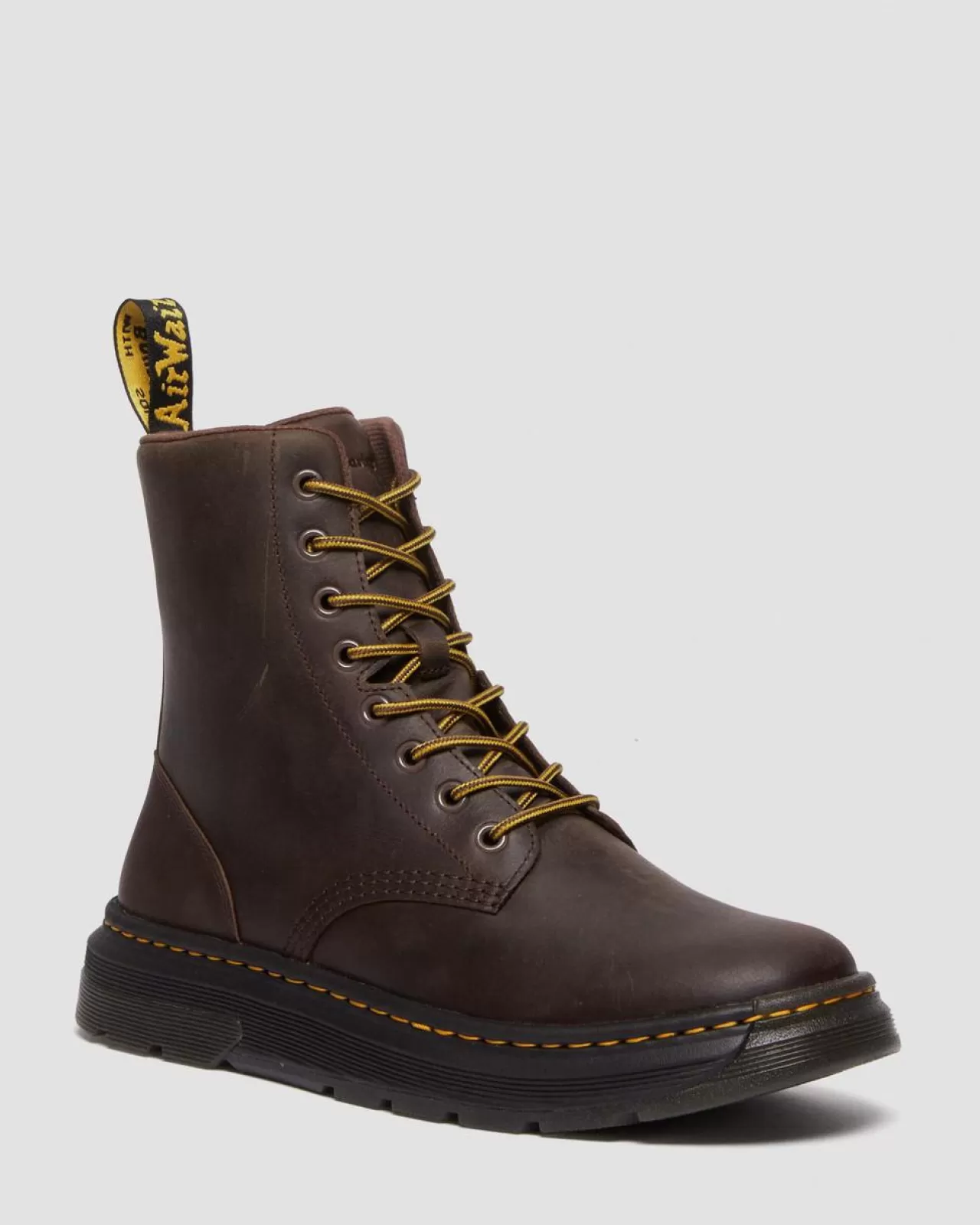 Casual Boots | Ankle Boots^Dr. Martens Crewson Crazy Horse Leather Everyday Boots Dark Brown — Crazy Horse