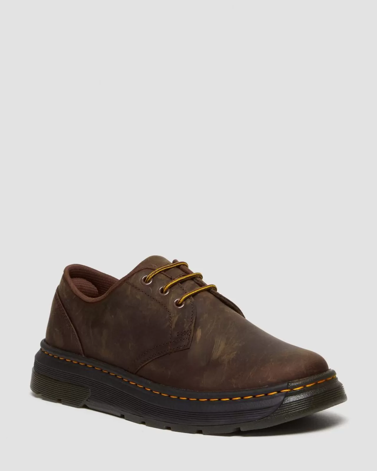 Shoes | Shoes^Dr. Martens Crewson Lo Crazy Horse Leather Casual Shoes Dark Brown — Crazy Horse