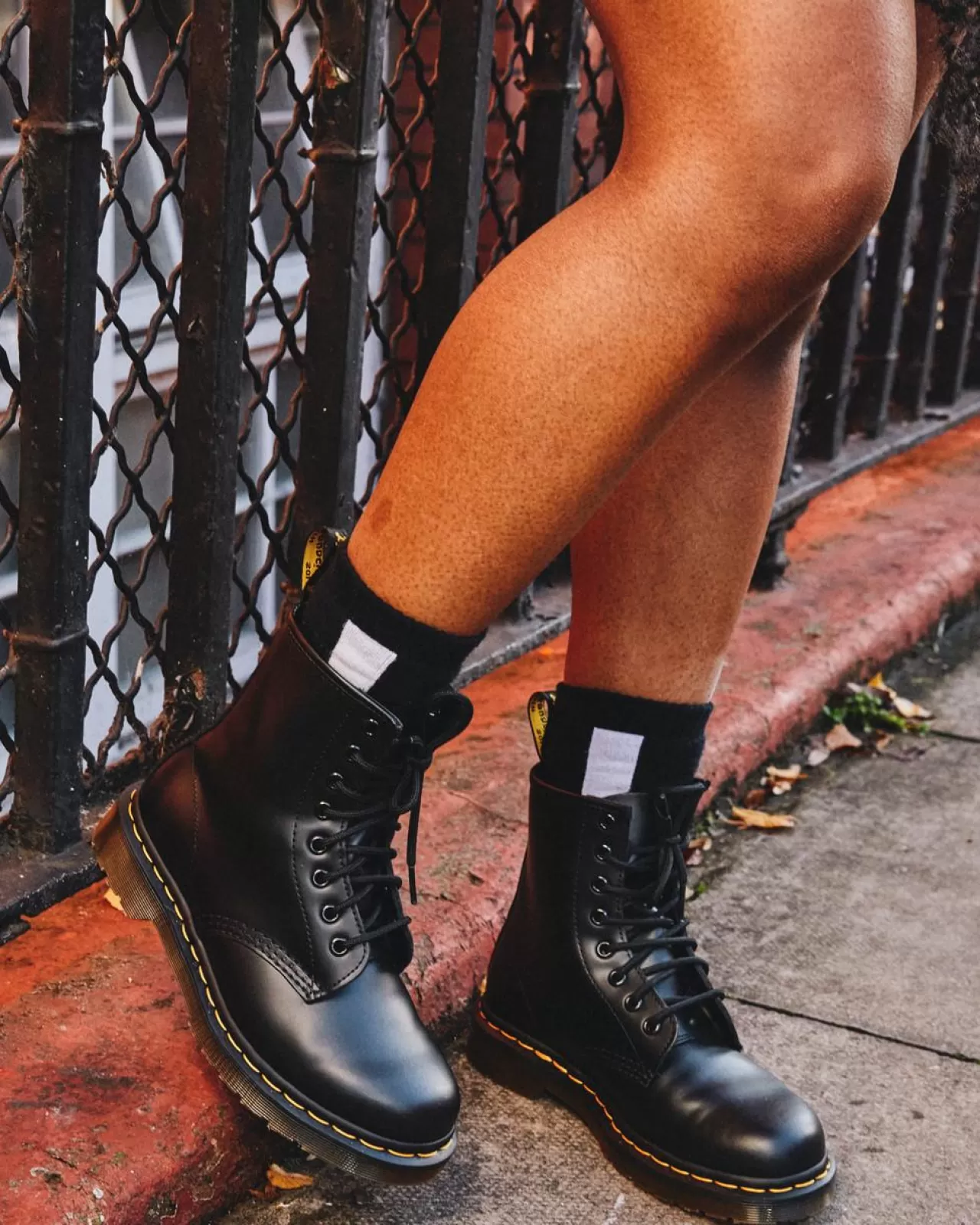 Socks | Accessories^Dr. Martens Double Doc Cotton Blend Socks Black+White — Cotton Blend