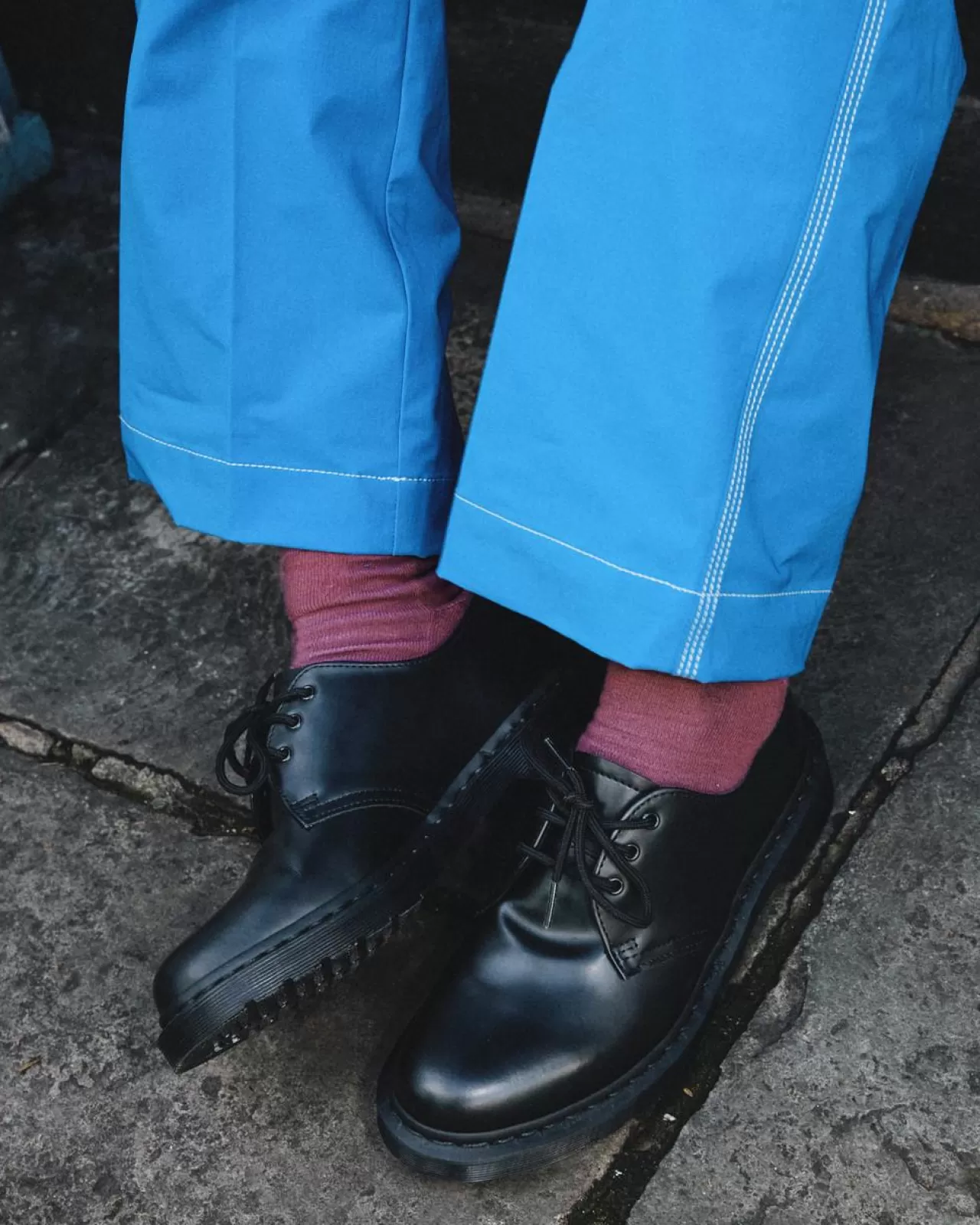 Socks | Accessories^Dr. Martens Double Doc Cotton Blend Socks Muted Purple — Cotton Blend