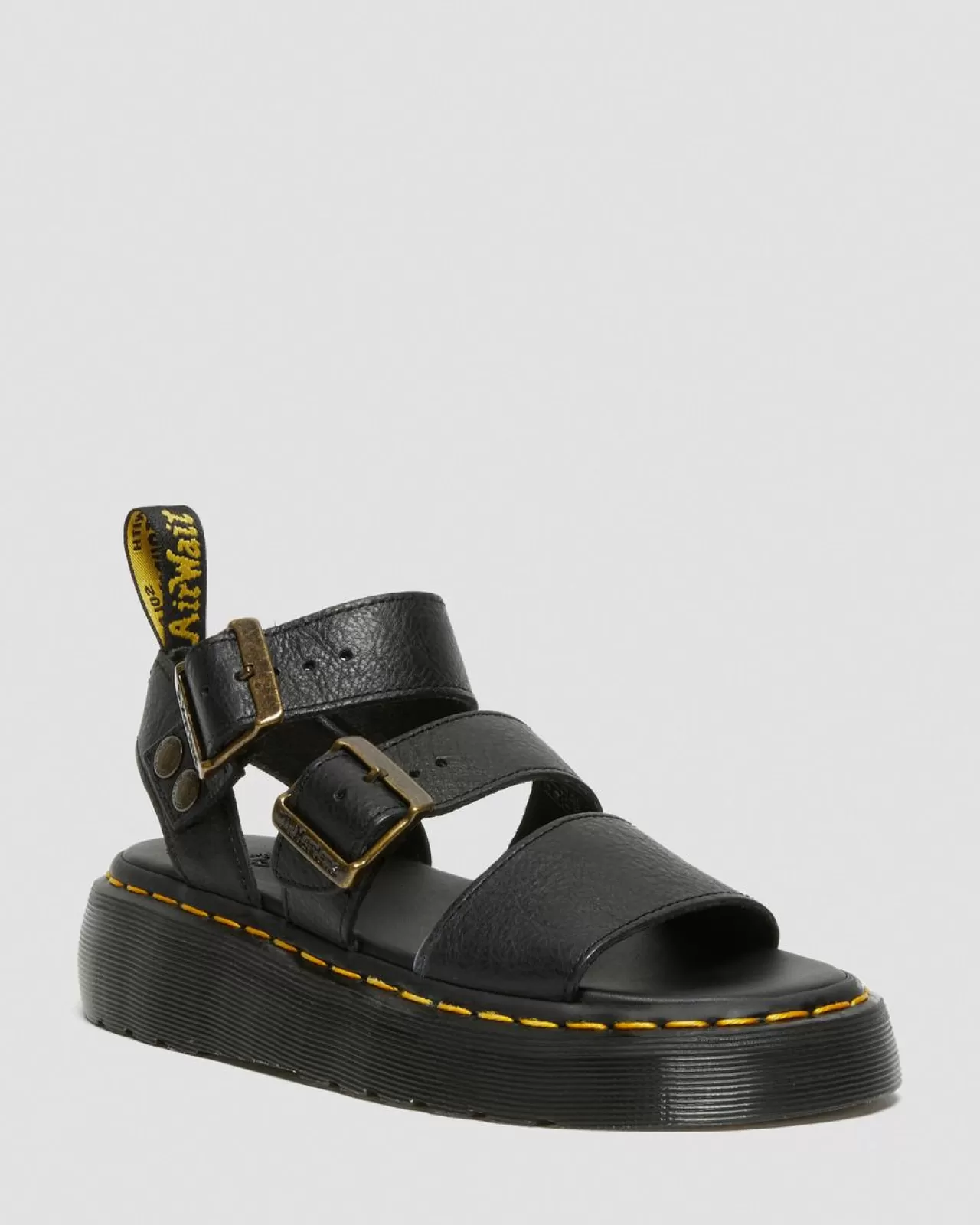 Bestsellers | Platform Sandals^Dr. Martens Gryphon Pisa Leather Platform Sandals Black — Pisa