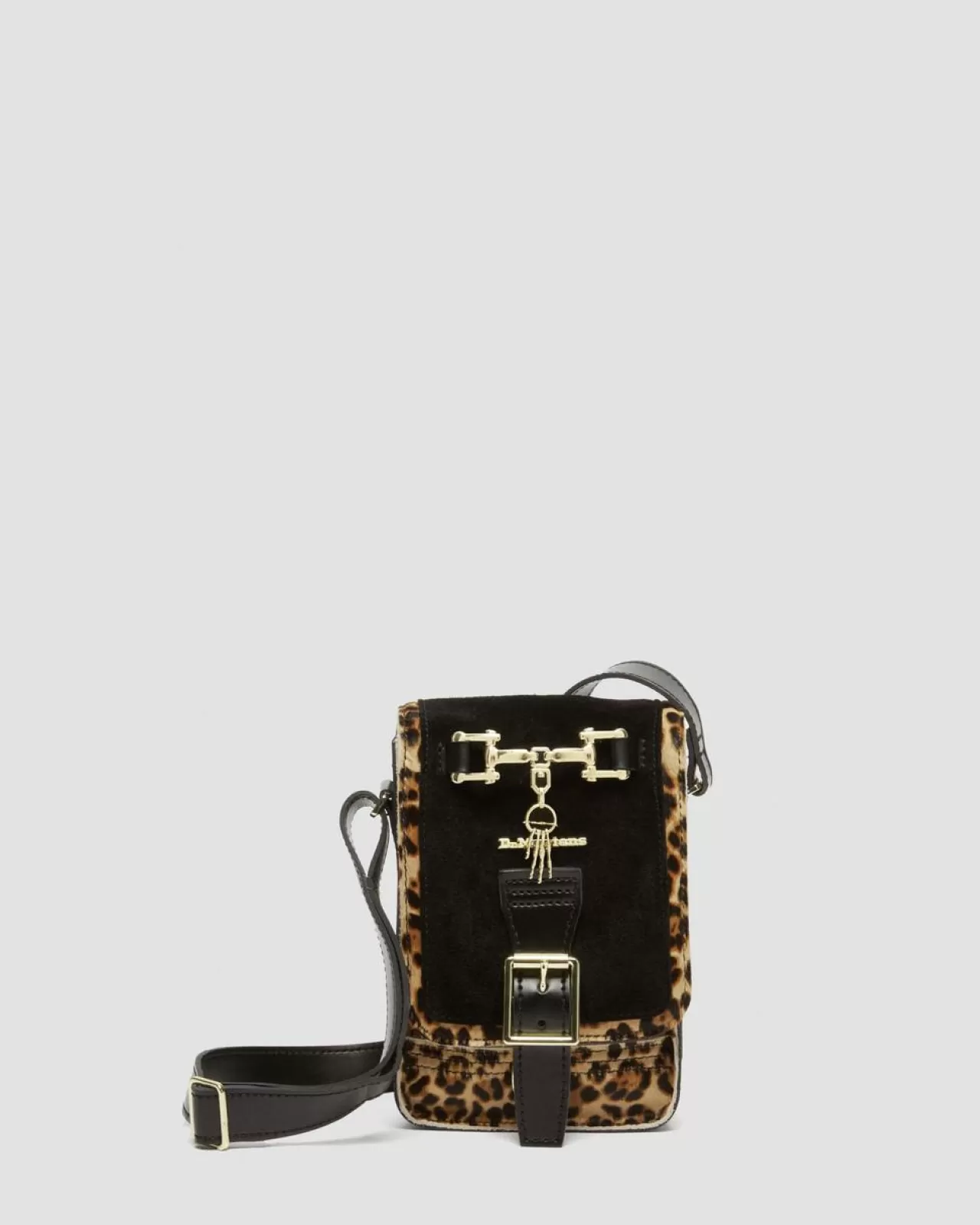 Accessories | Bags^Dr. Martens Hair-On Leopard Print Vertical Crossbody Bag Black