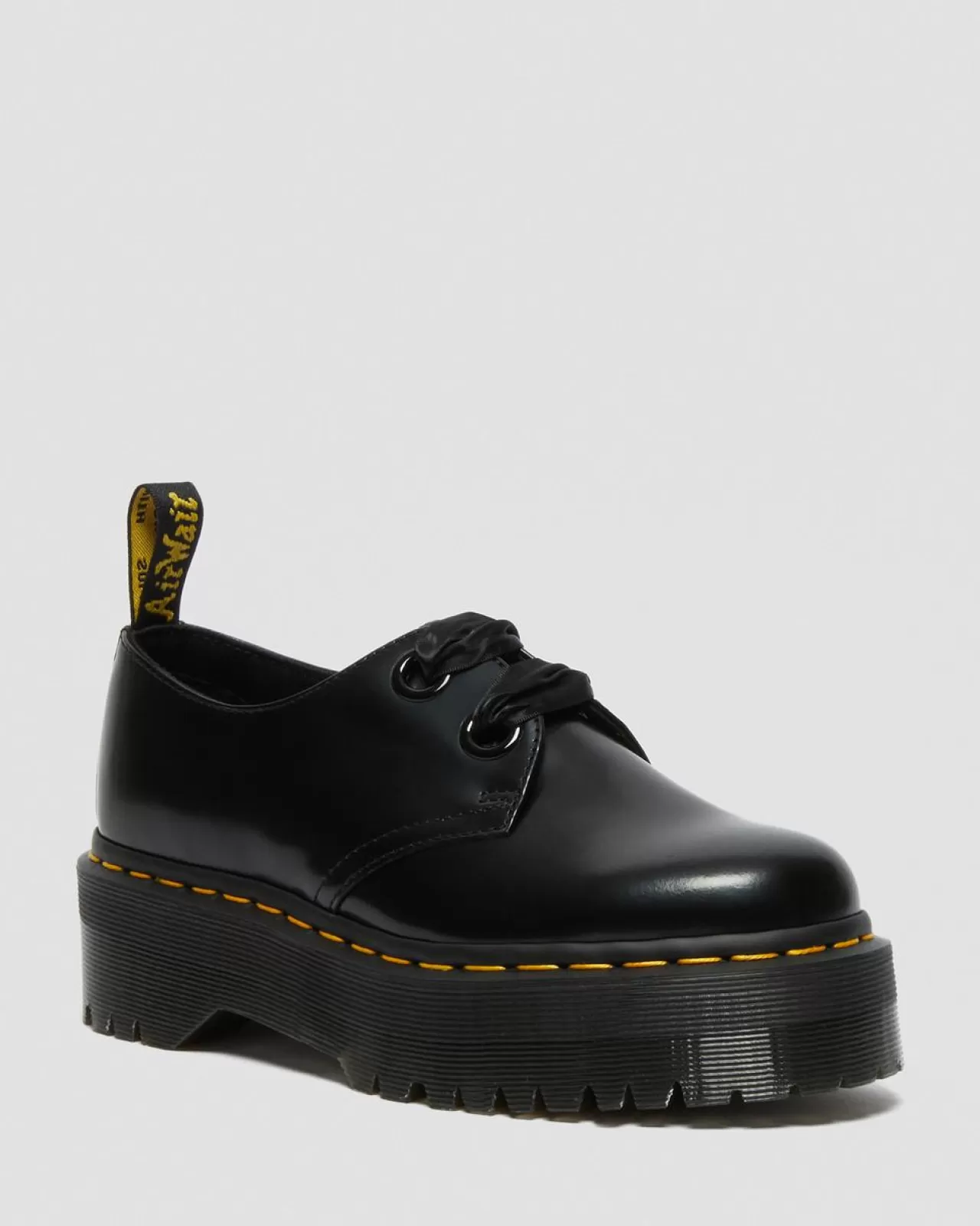 Platform Shoes | Shoes^Dr. Martens Holly Women's Leather Platform Shoes Black — Buttero