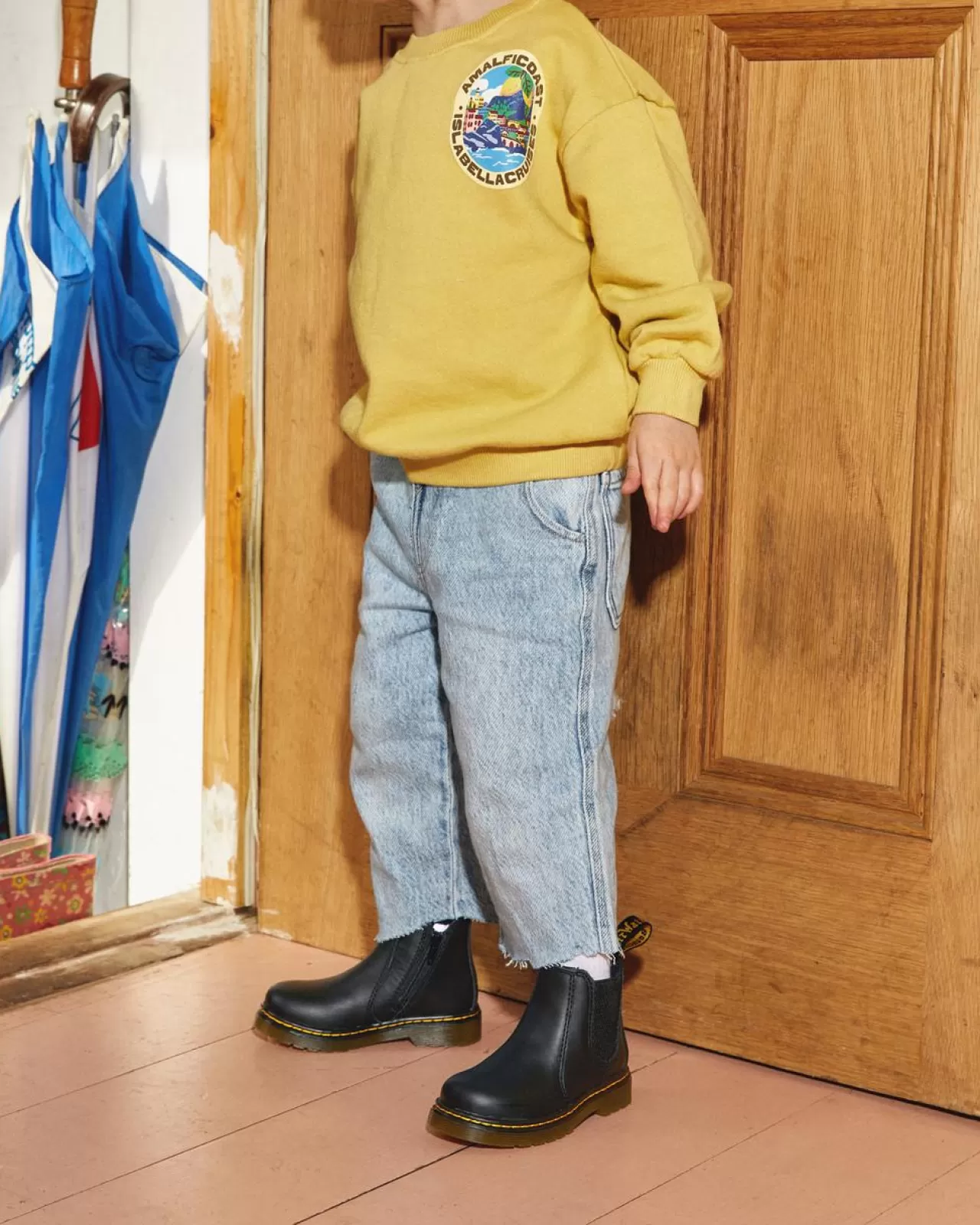 Infant / 0-1 Years | Toddler / 2-4 Years^Dr. Martens Infant/Toddler 2976 Softy T Leather Chelsea Boots Black — Softy T