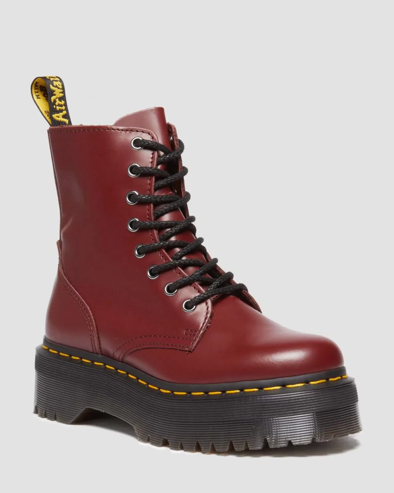 Sale | Platform Boots^Dr. Martens Jadon Boot Smooth Leather Platforms Red — Polished Smooth